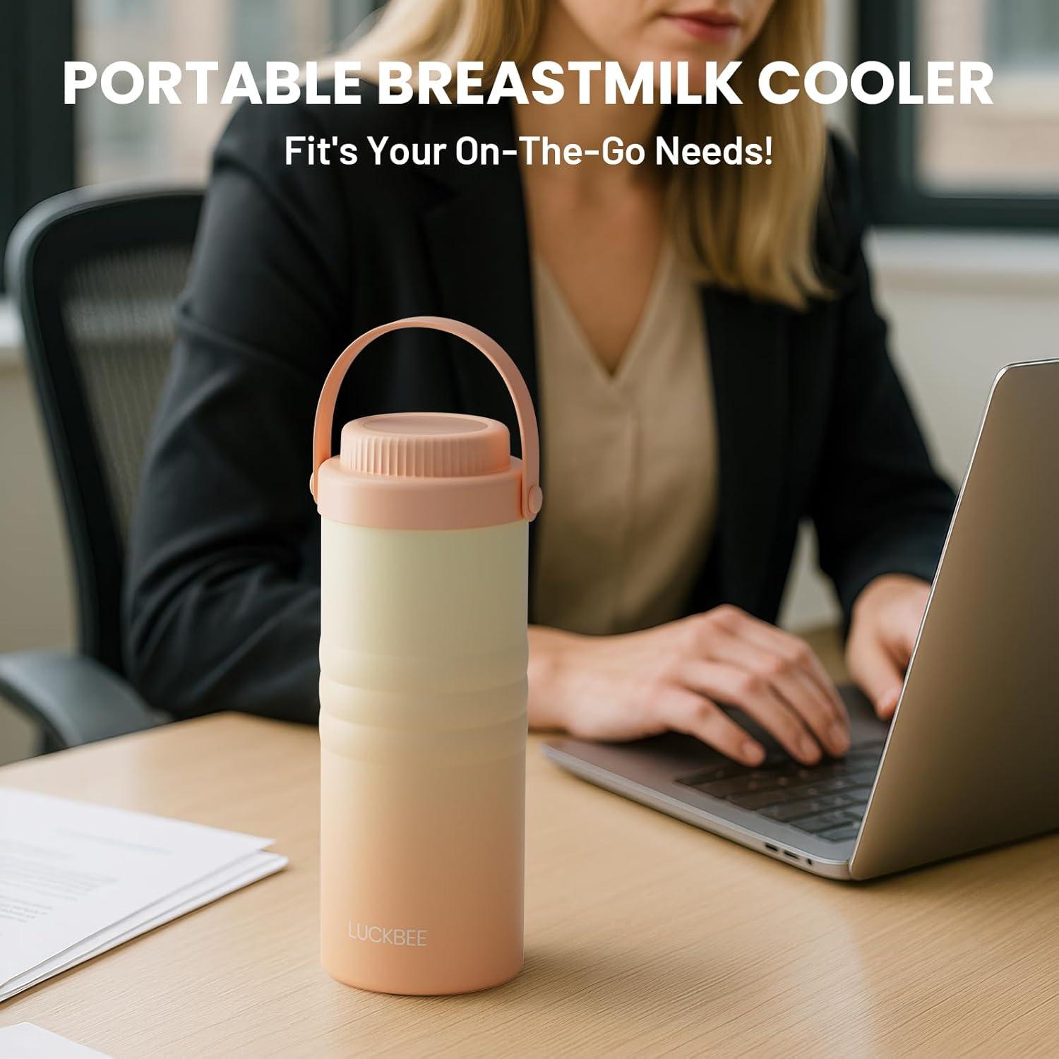 Enfriador de Leche Materna Portátil LUCKBEE 24H 0.47L Rosa