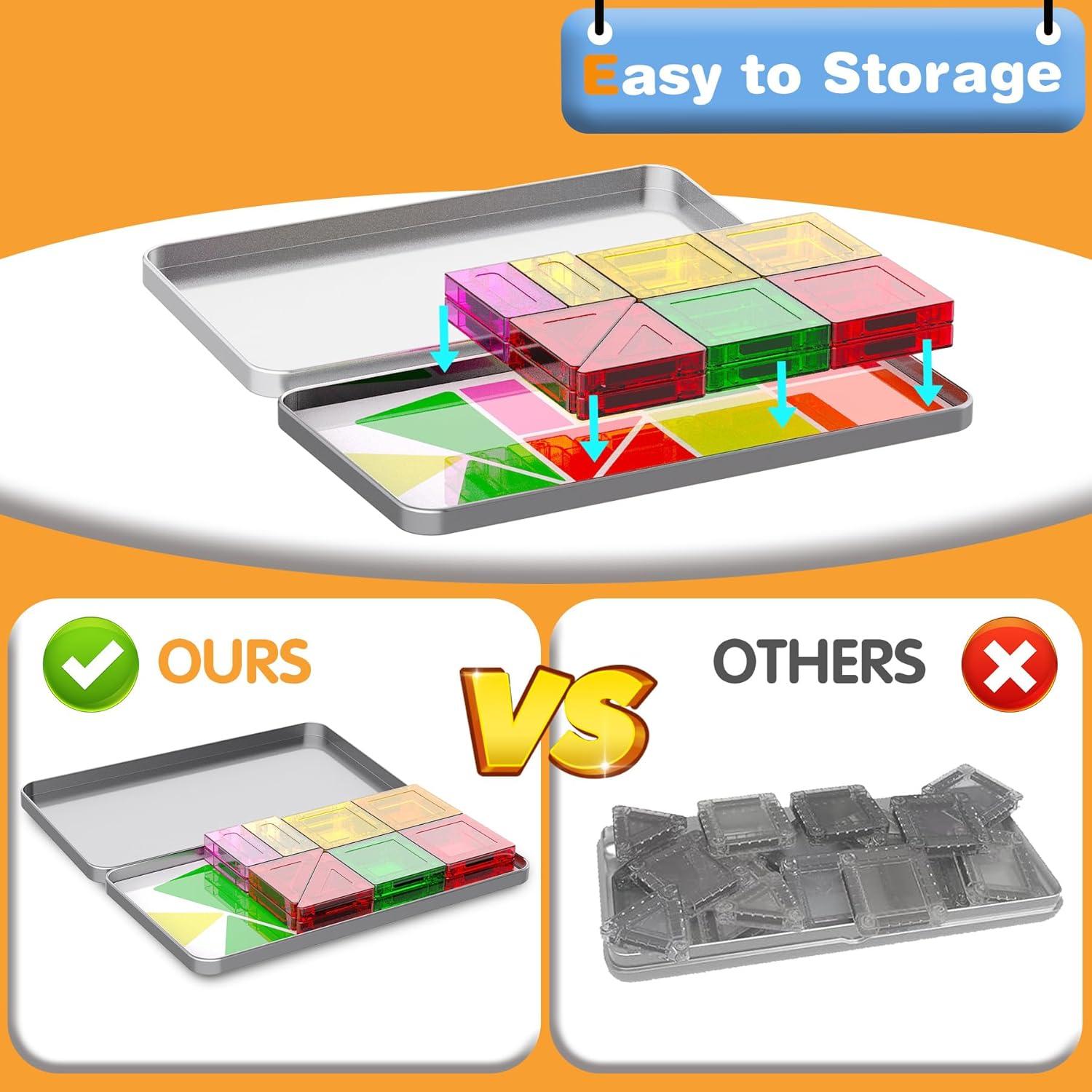 Mini Azulejos Magnéticos SKTMYY 78PCS Juguete de Viaje