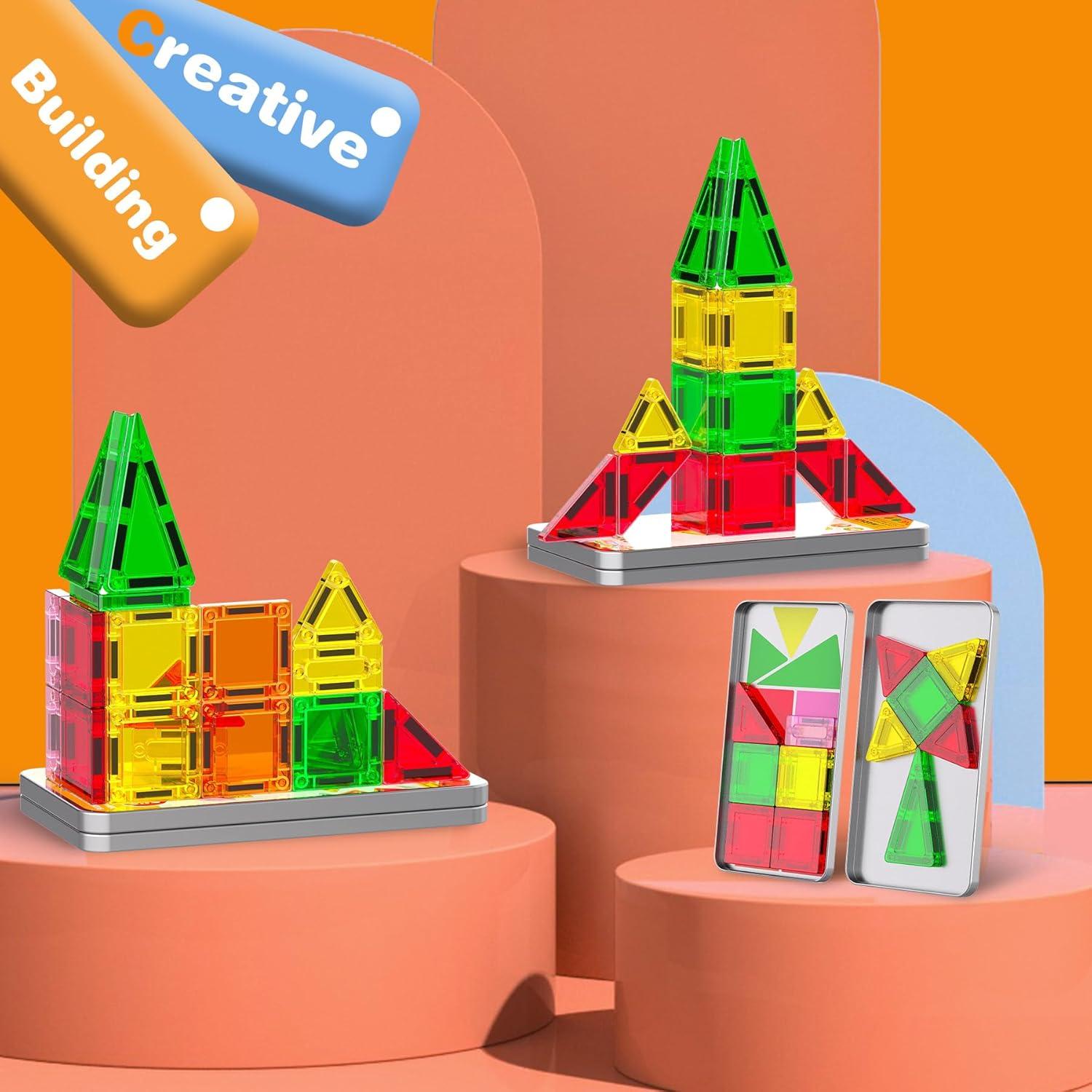 Mini Azulejos Magnéticos SKTMYY 78PCS Juguete de Viaje