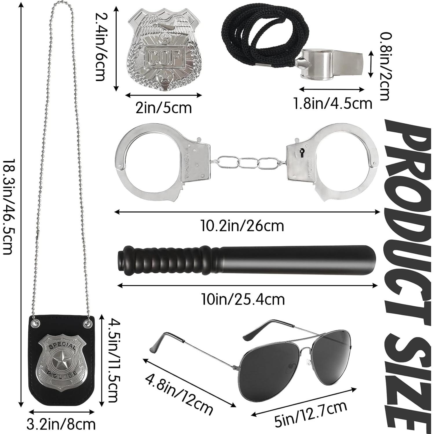 Juego de Juguetes de Policía 6 Piezas Bvrbaory Accesorios