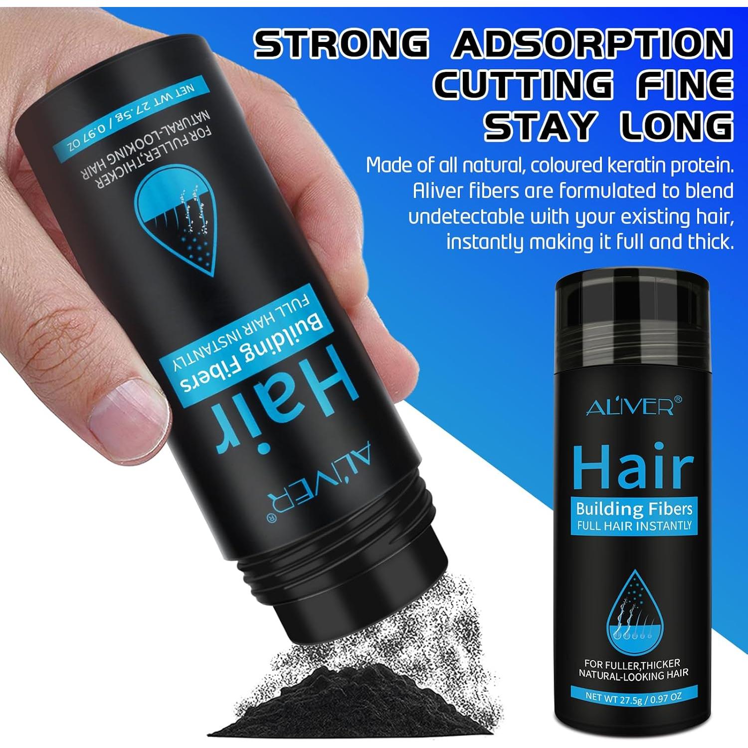 Fibra Capilar Aliver - Negro - 28.35g - Cabello Grueso