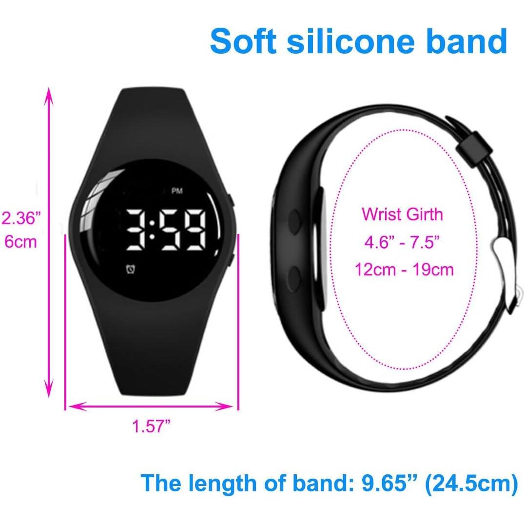 Reloj Vibrante Impermeable e-vibra con 15 Alarmas Recargable