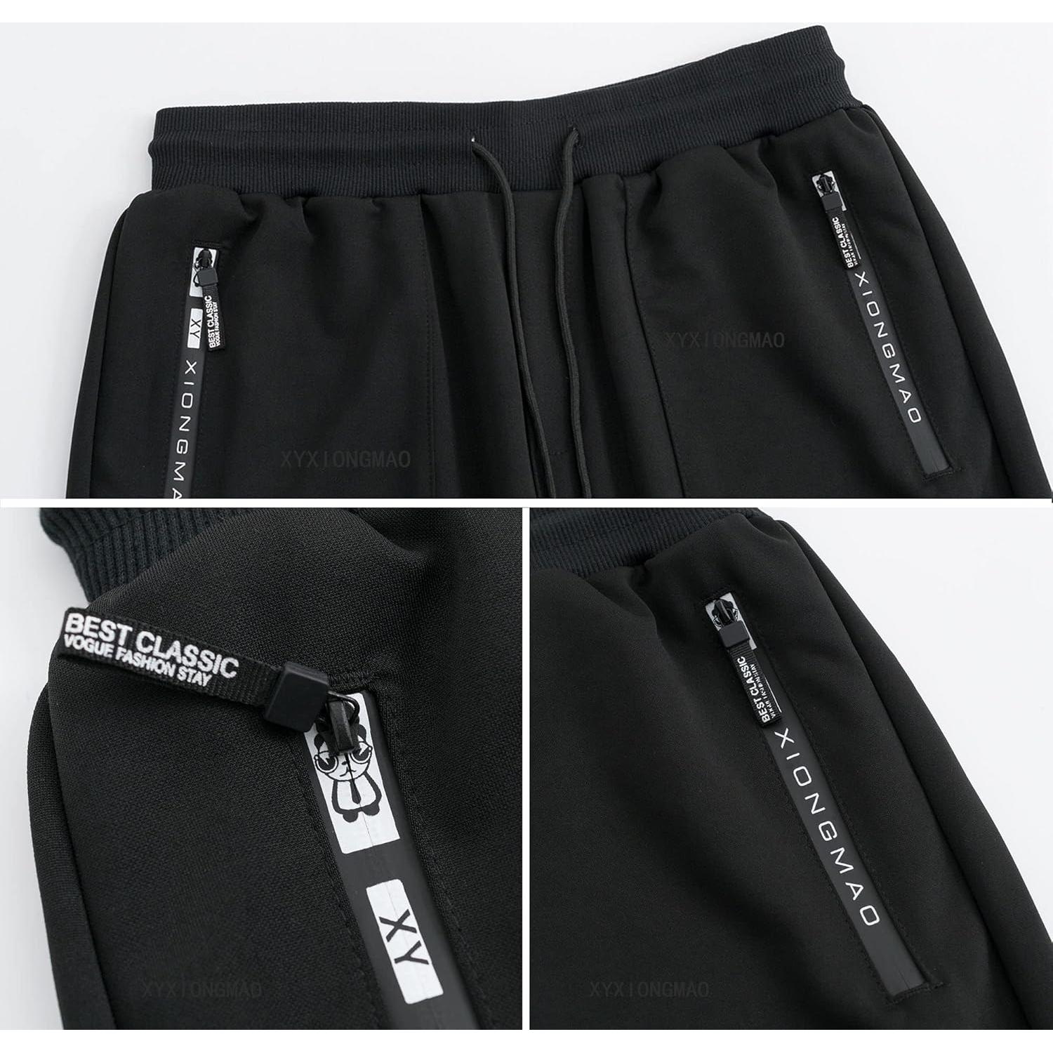 Pantalones Jogger Techwear Hombre XYXIONGMAO Negro X-Pequeño