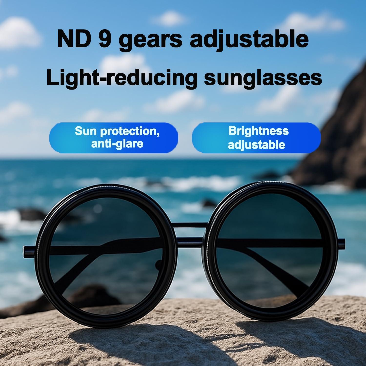 Gafas de Sol Polarizadas Minedmh con Lentes ND Ajustables UV400