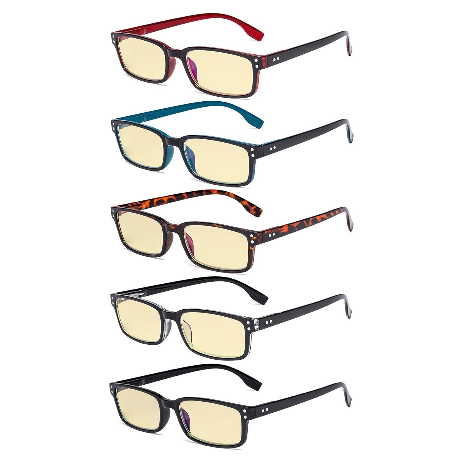 Gafas de lectura Eyekepper +0.00 con filtro luz azul - 5 pares