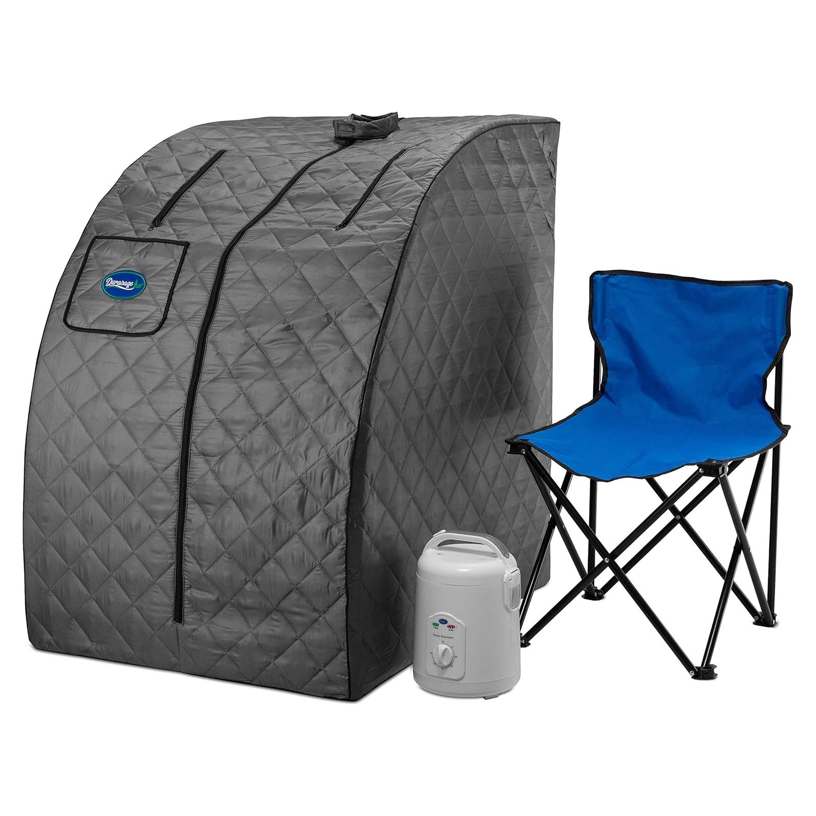 Sauna de vapor portátil Durasage SS03 gris 800W con silla