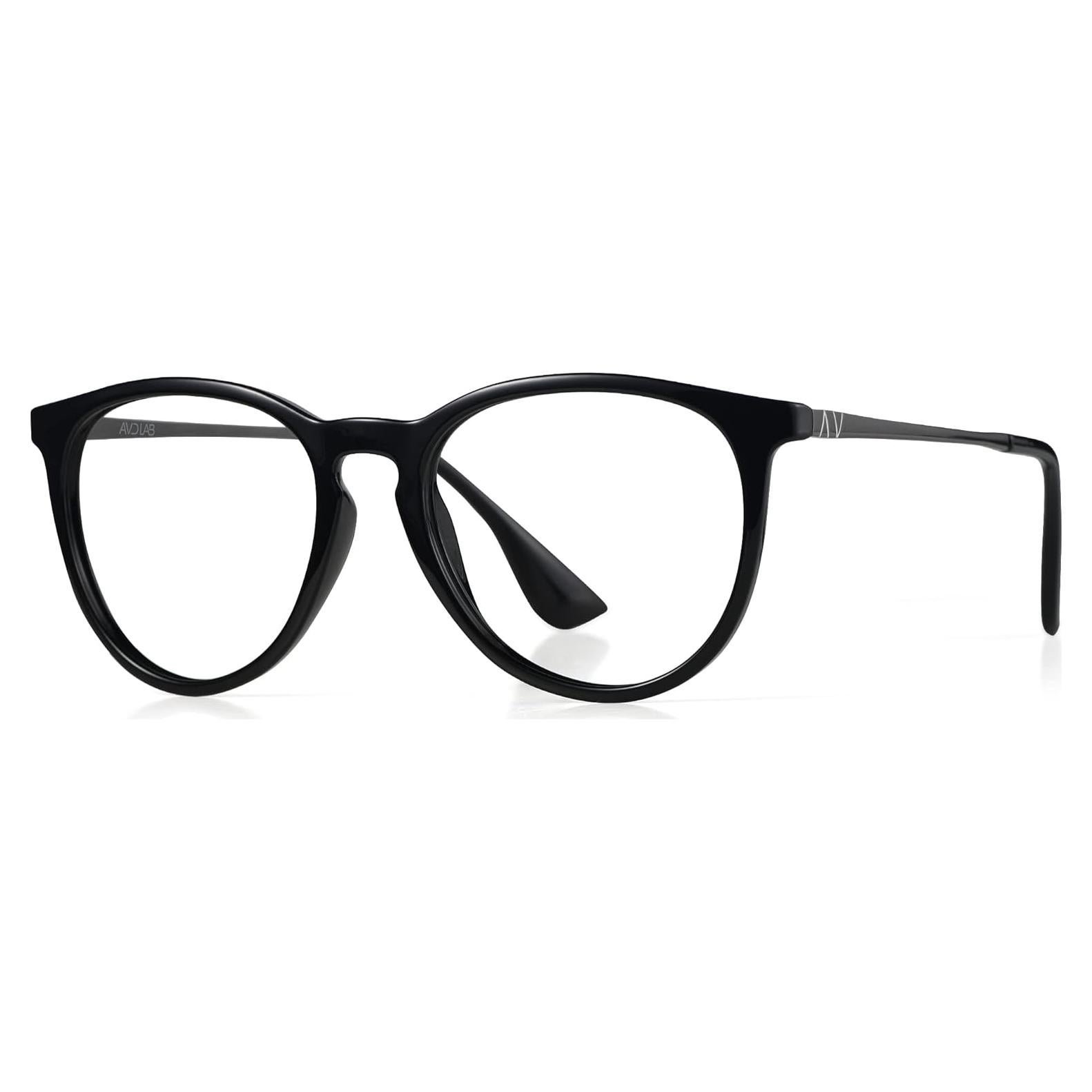 Gafas bloqueadoras de luz azul AVDLAB unisex negro brillante