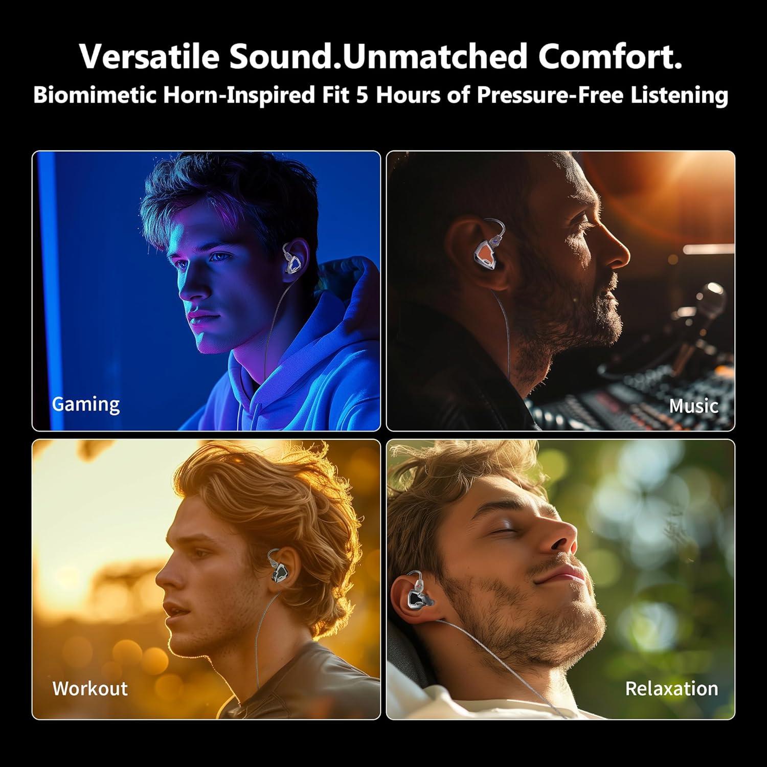 Auriculares In-Ear Hidizs MS2 PRO 10.2mm Híbridos con Cable 3.5mm