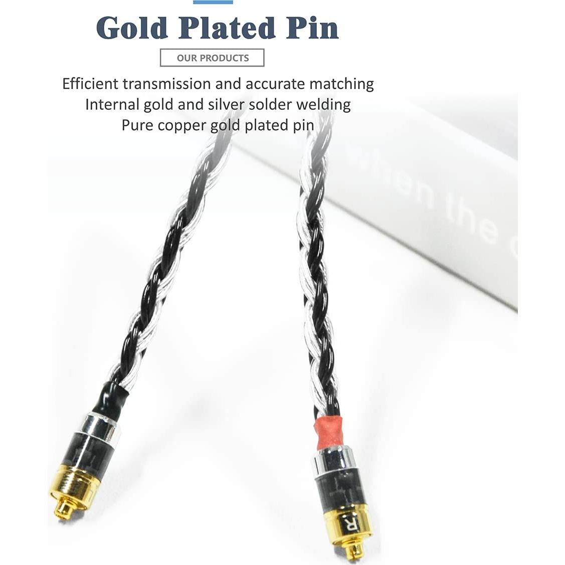 Cable de Reemplazo GUCraftsman 1.2m Cobre Cristalino 7N Plata 3.5mm