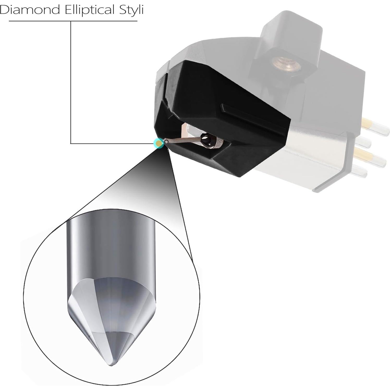 Estiló de Reemplazo AT-VMN95E Audio Technica - Negro