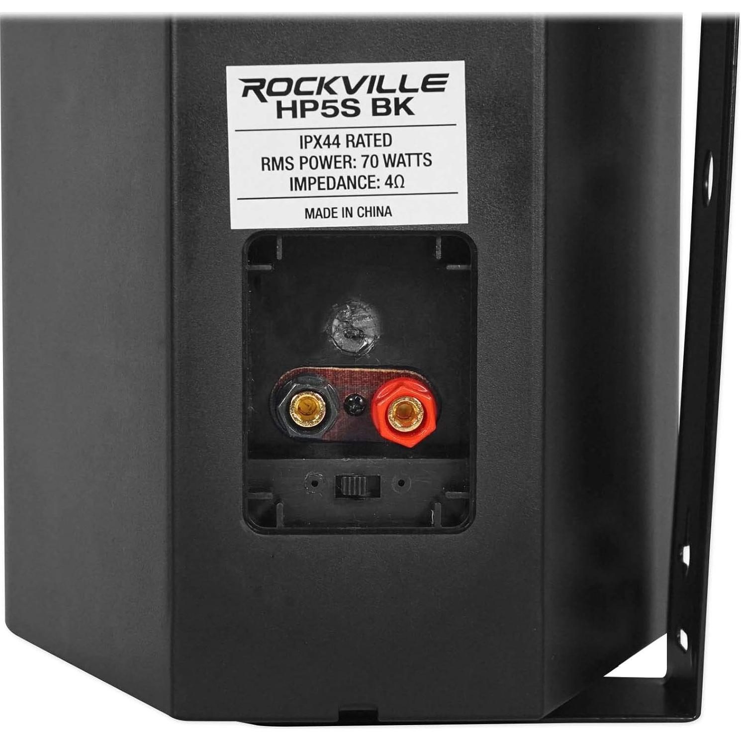 Altavoces Rockville HP5S BK 5.25" Montaje en Pared 140W