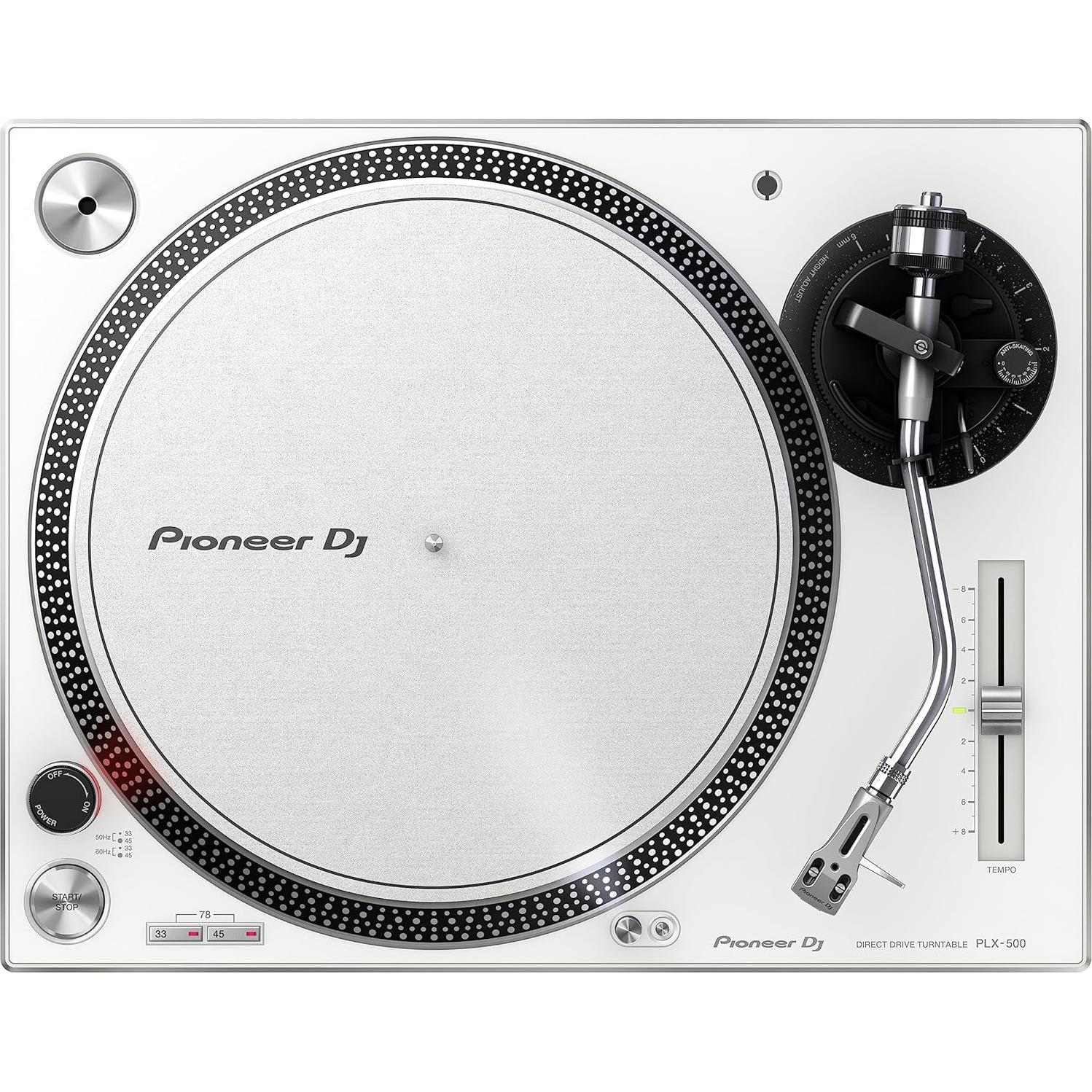 Tornamesa de Tracción Directa Pioneer DJ PLX-500 Blanca