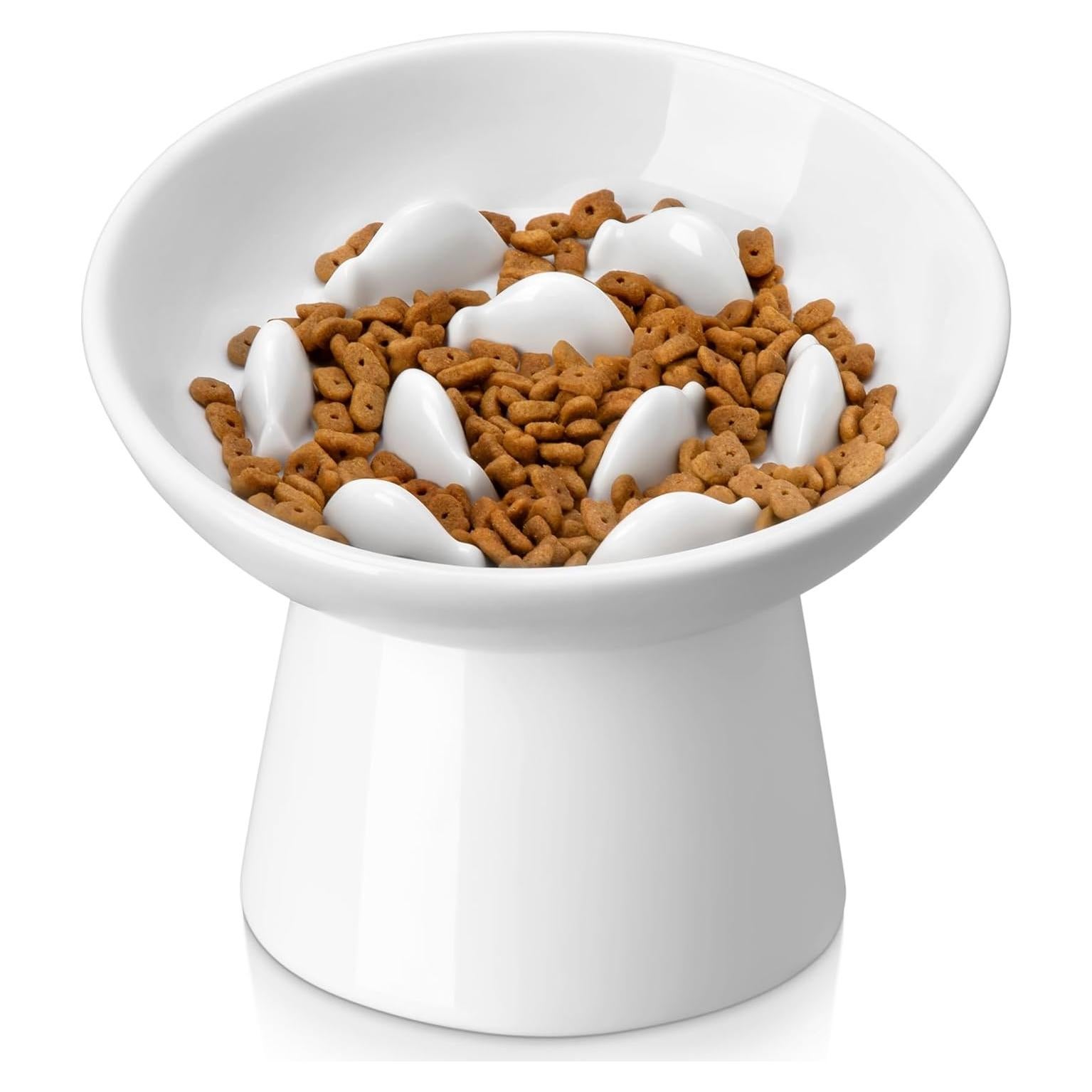 Tazón Antideslizante para Gatos vancasso 15.75 cm Blanco