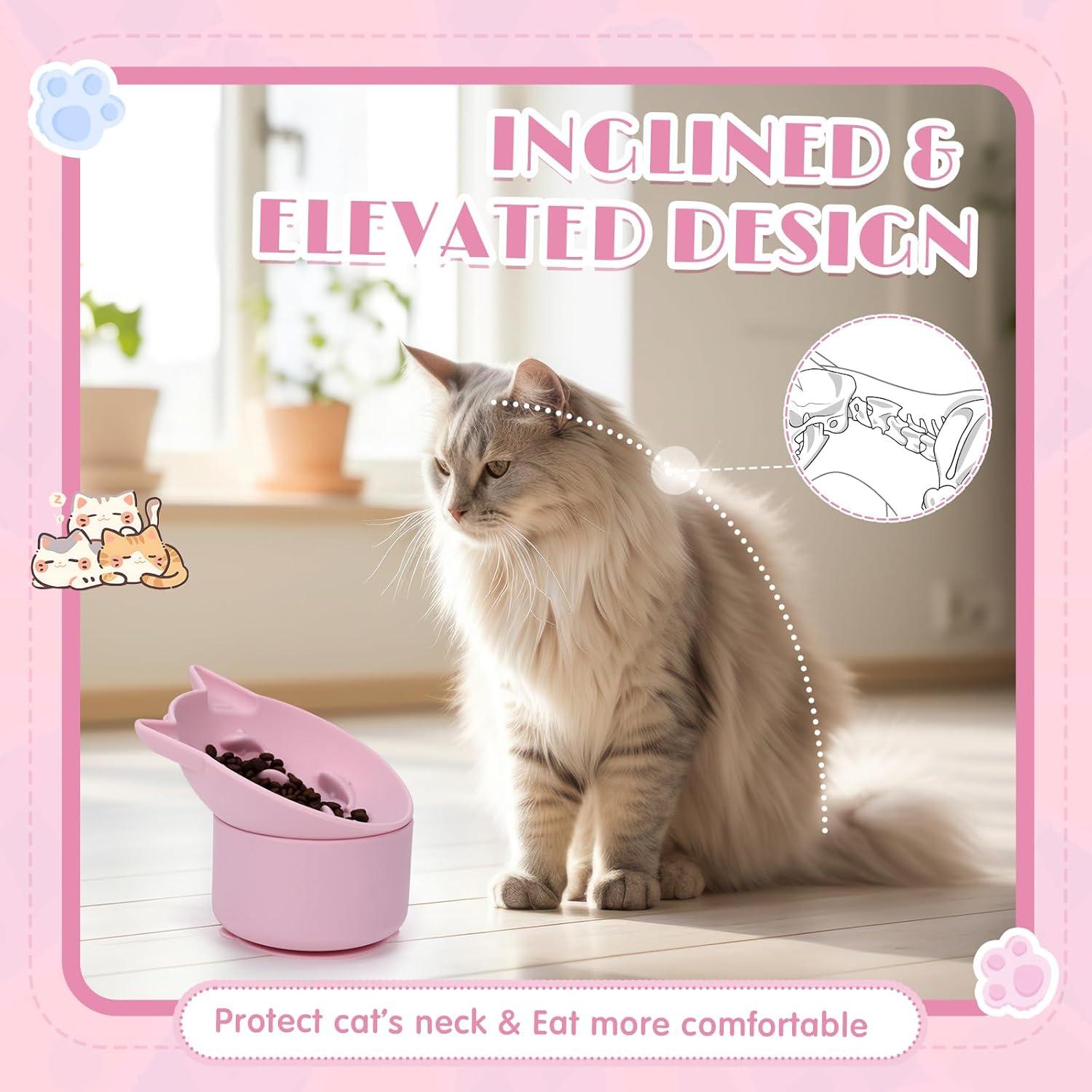 Comederos Lentos de Silicona Funnymoom para Gatos - 2 Piezas