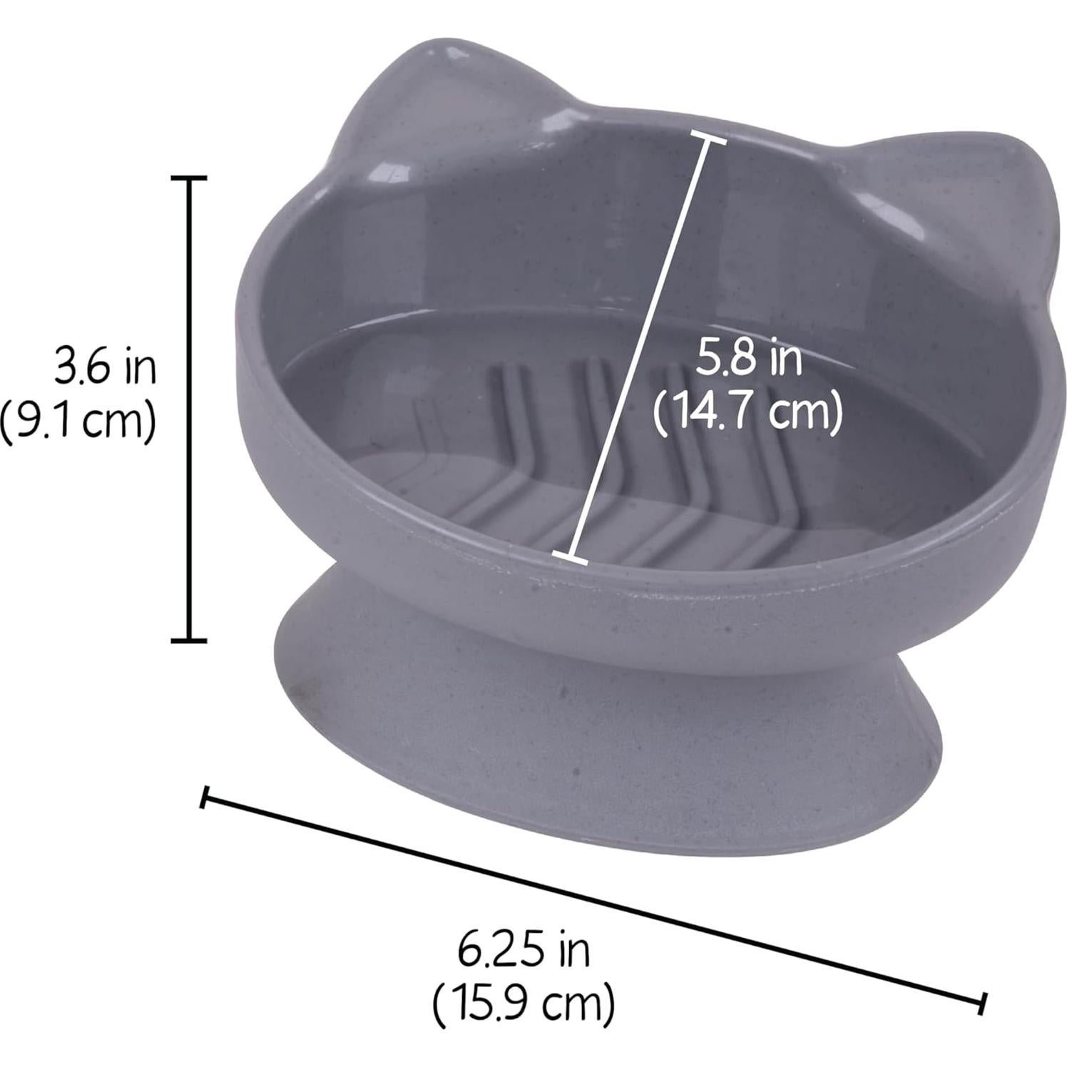 Tazones Elevados para Gatos Kitty City 2pk Modernos 305g