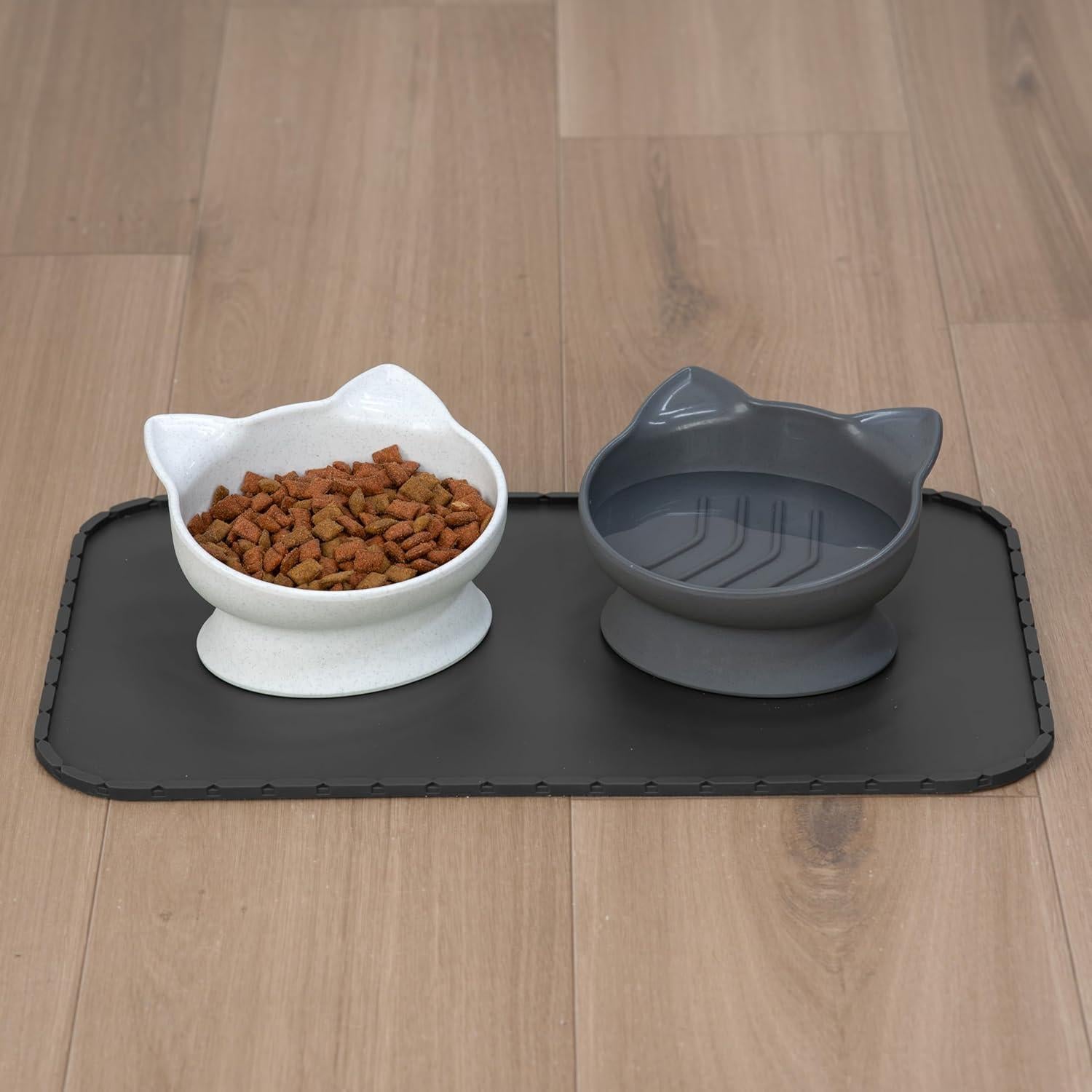 Tazones Elevados para Gatos Kitty City 2pk Modernos 305g