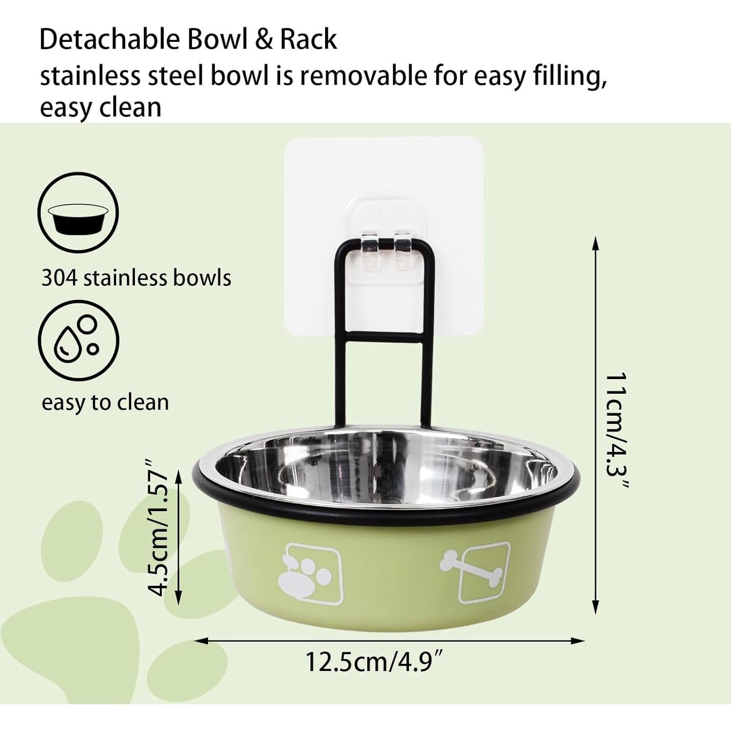 4 Cuencos Elevados para Gatos Trundisan Acero Inoxidable