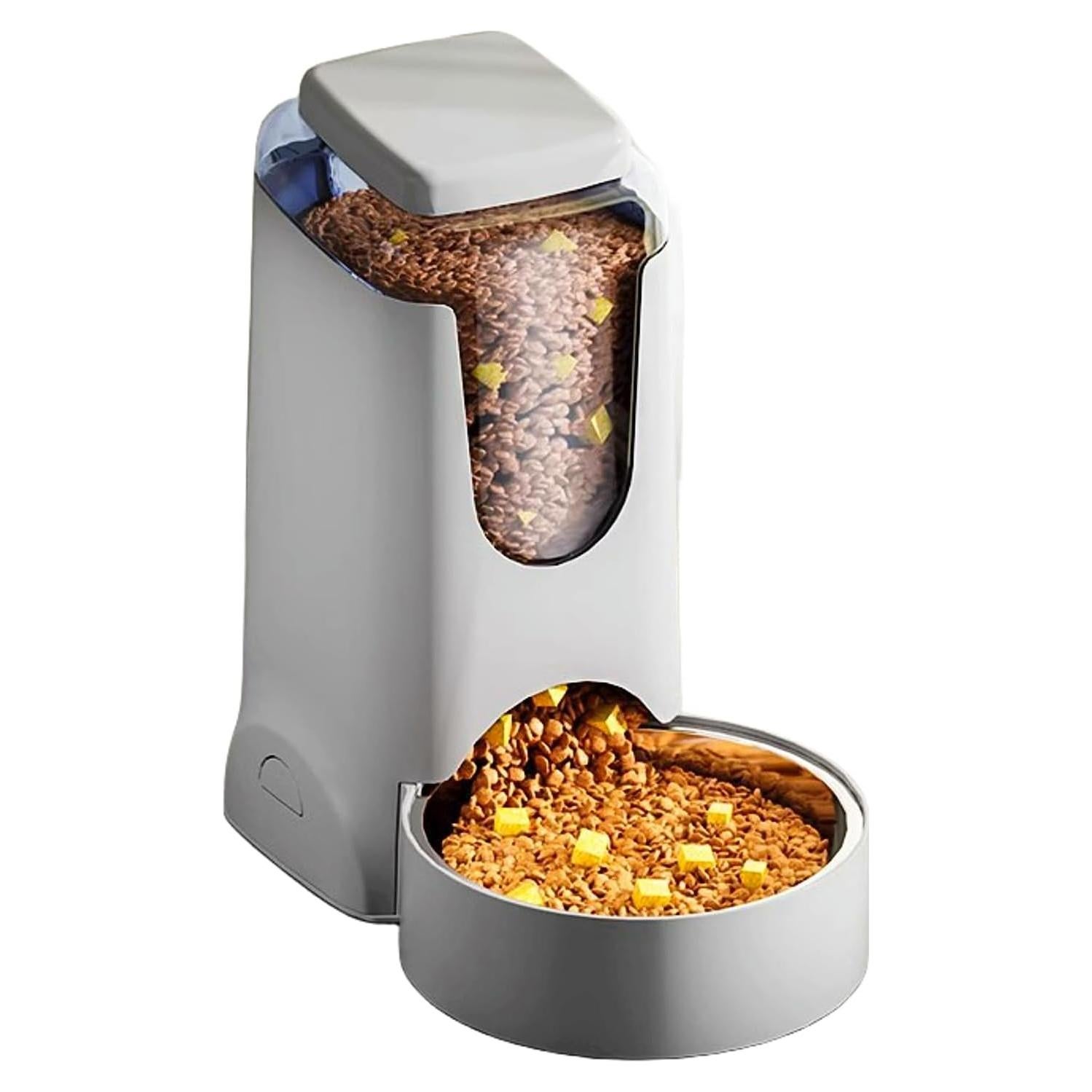 Comedero Gravitacional Hamiledyi 2.8L Acero Inoxidable Gris