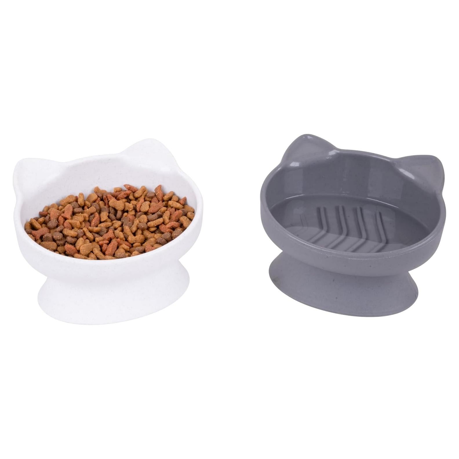 Tazones Elevados para Gato Kitty City 2pk - Diseño Moderno