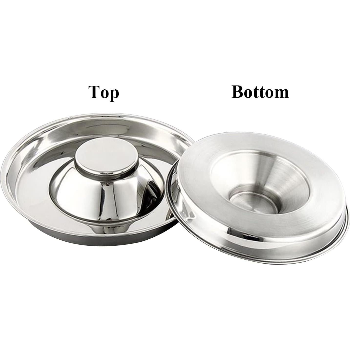 Cuenco de Acero Inoxidable para Mascotas QIYADIN Tamaño M