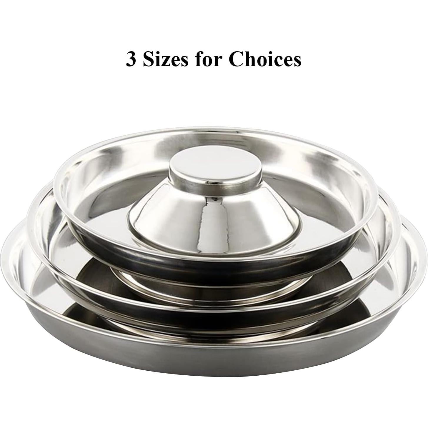 Cuenco de Acero Inoxidable para Mascotas QIYADIN Tamaño M