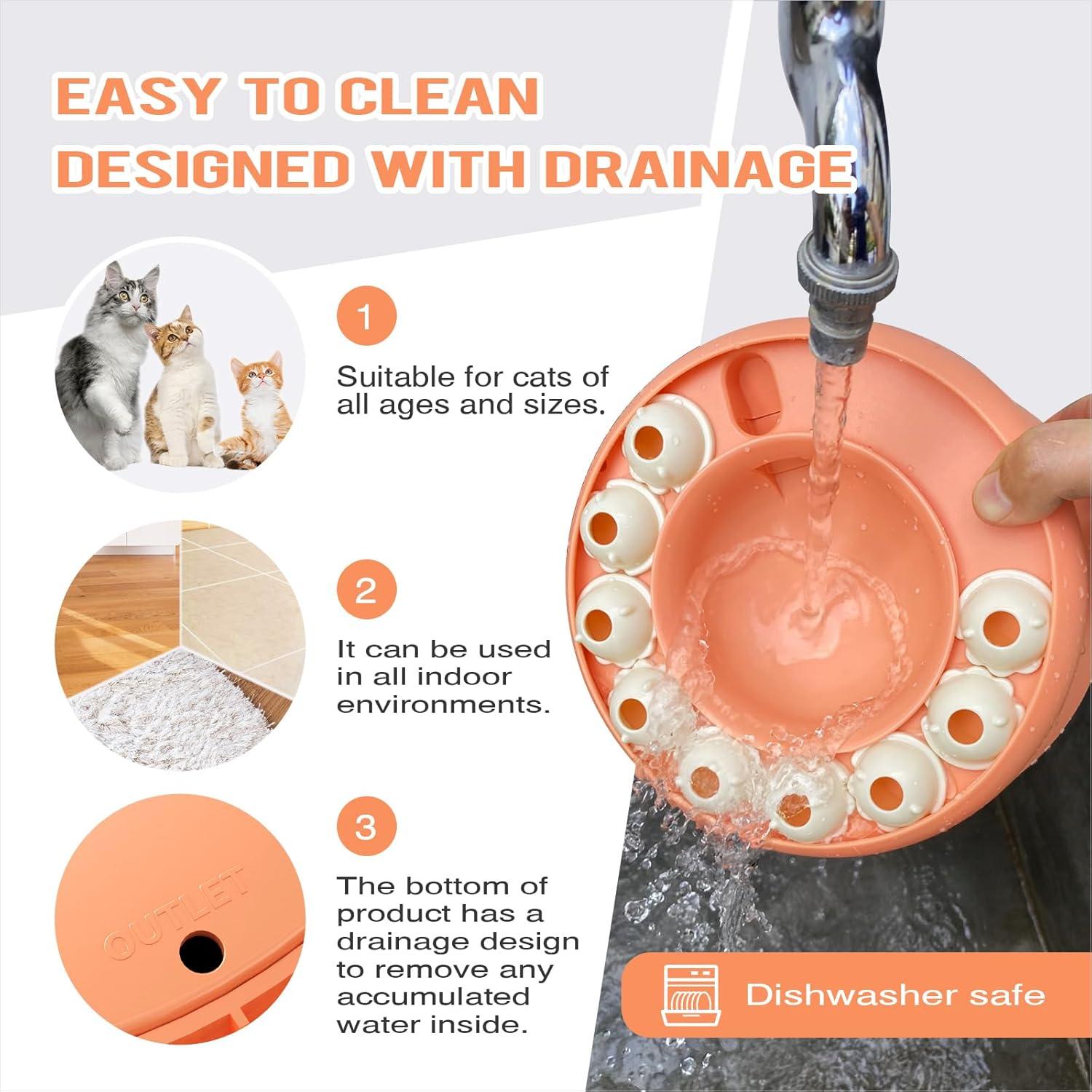 Comedero de Rompecabezas KADTC para Gatos - 20.7x8.9 cm