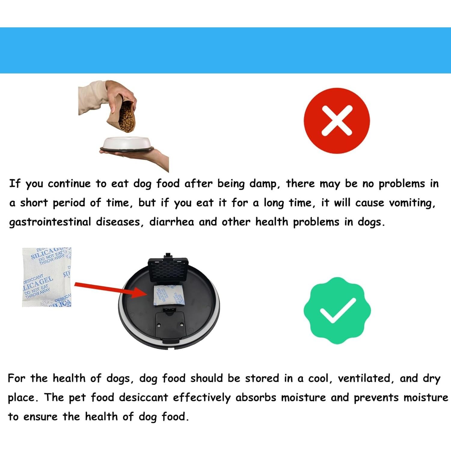 Bolsas Deshidratantes para Alimento Mascotas Xcivi 12x5g