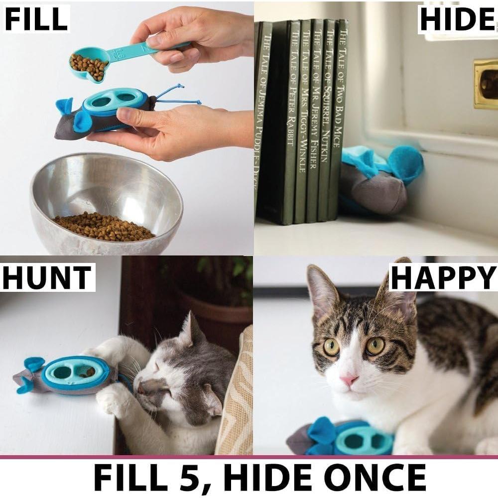 Alimentador Interactivo para Gatos Doc & Phoebe - 5 Ratones