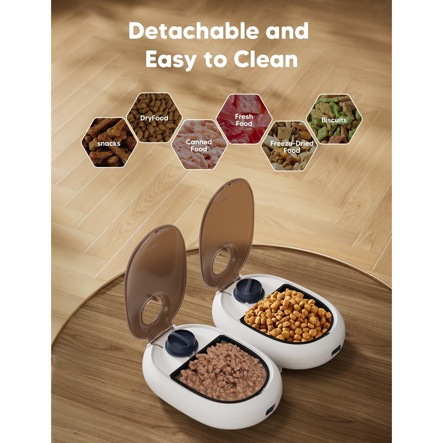 Dispensador Automático de Comida WOPET para Gatos y Perros 1.07kg