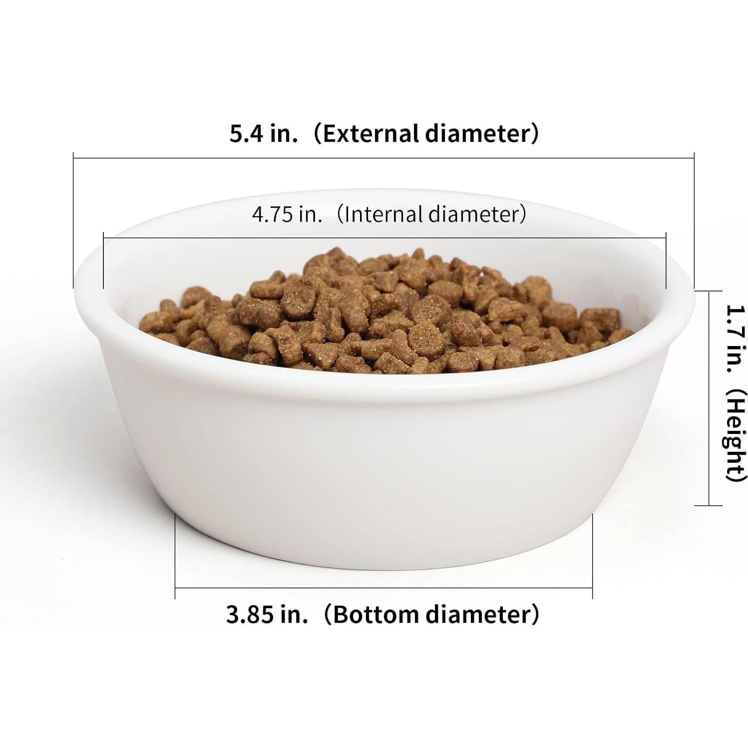 Juego de Cuencos de Cerámica FUKUMARU para Mascotas 2 PCS