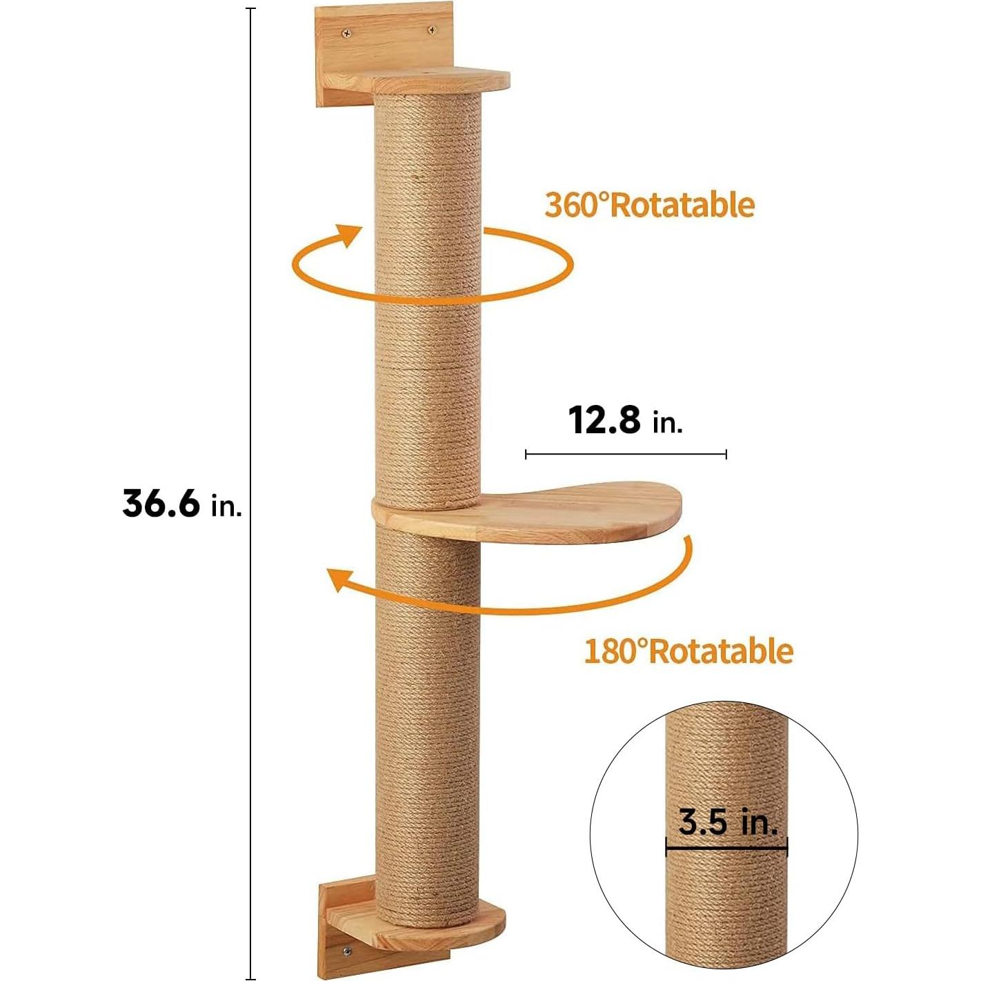 Árbol de Actividad para Gatos FUKUMARU con Rascador y Hamaca