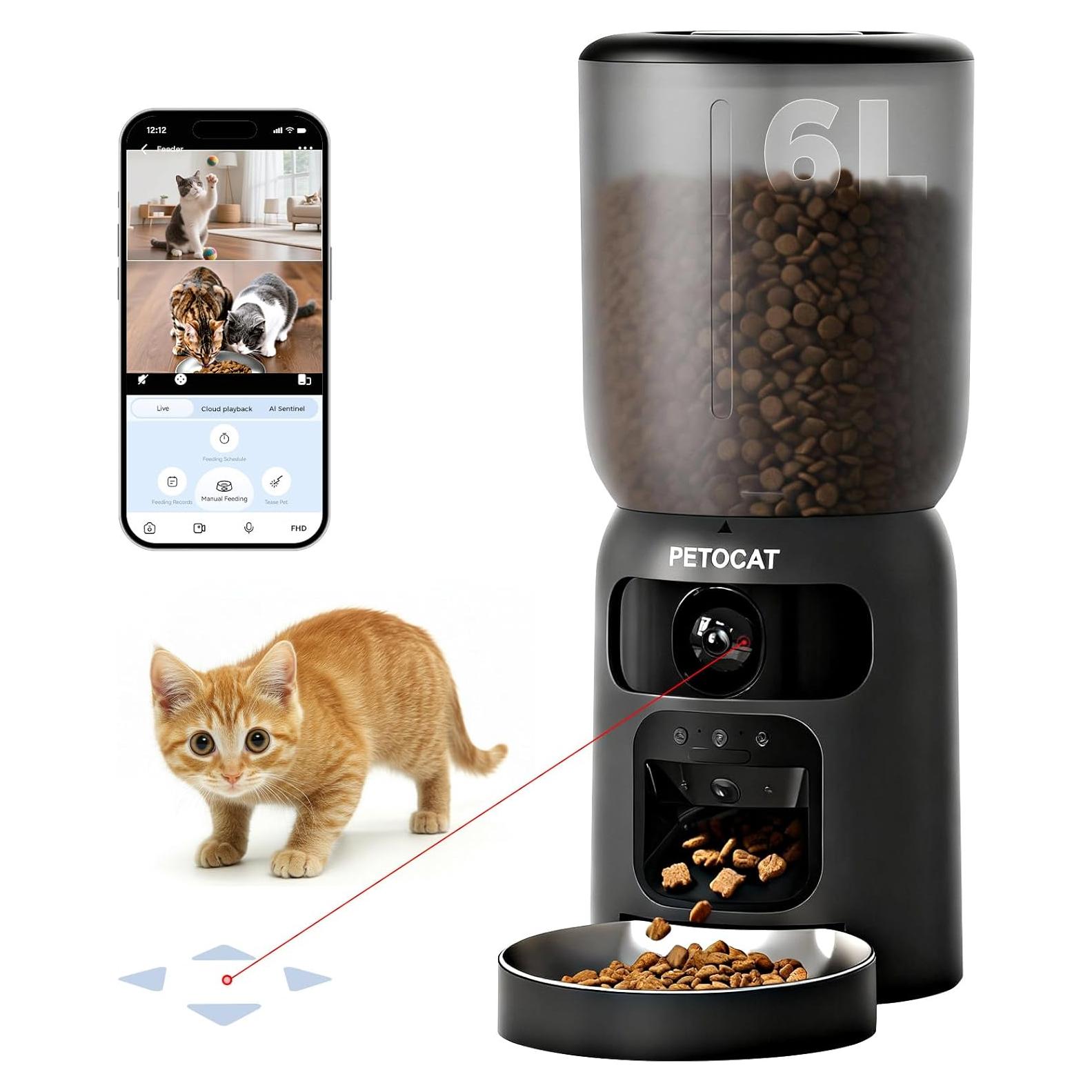 Comedero Automático PETLIBRO 6L con Doble Cámara HD 2K y Wi-Fi