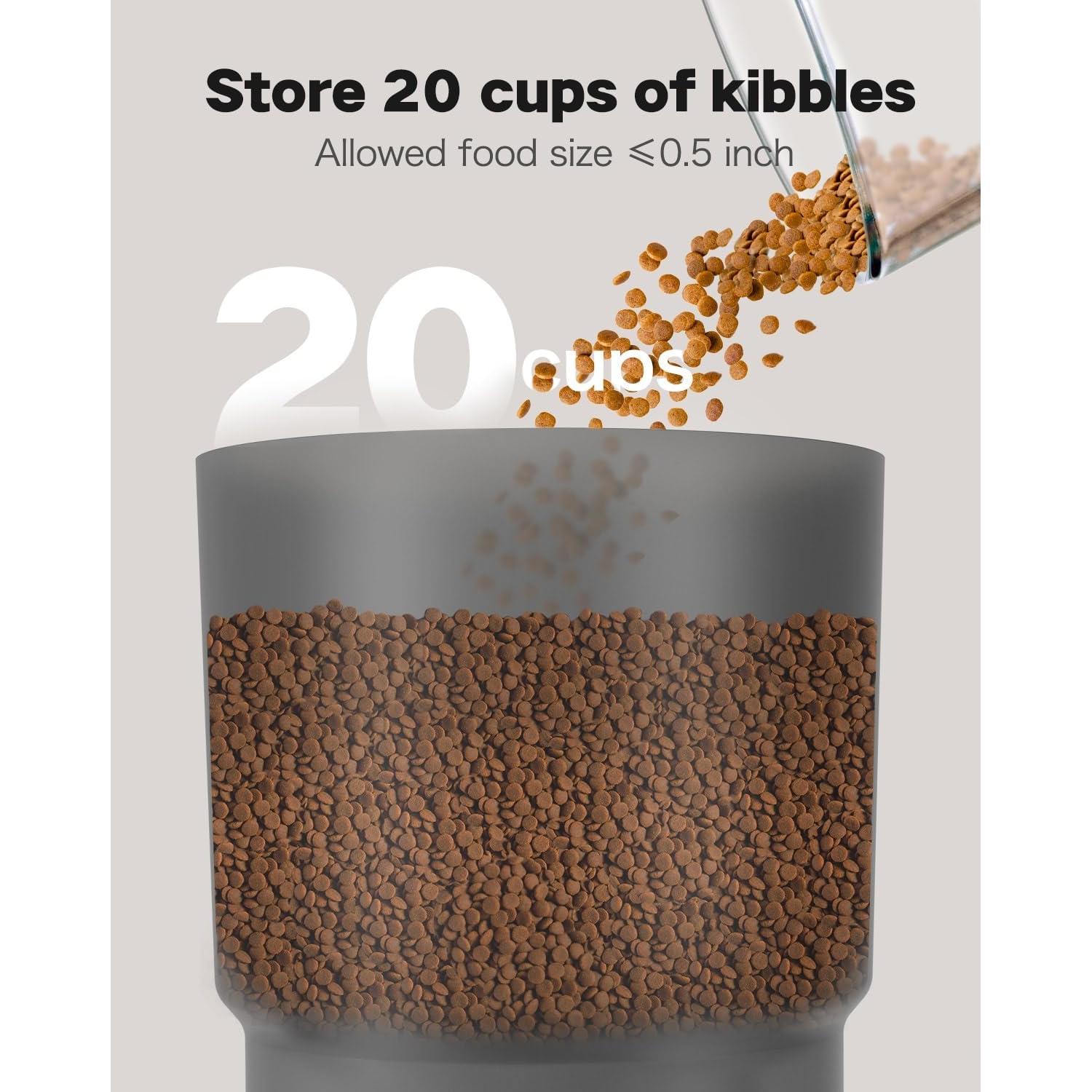 Comedero Automático para Gatos SURDY 5L WiFi Control APP Negro