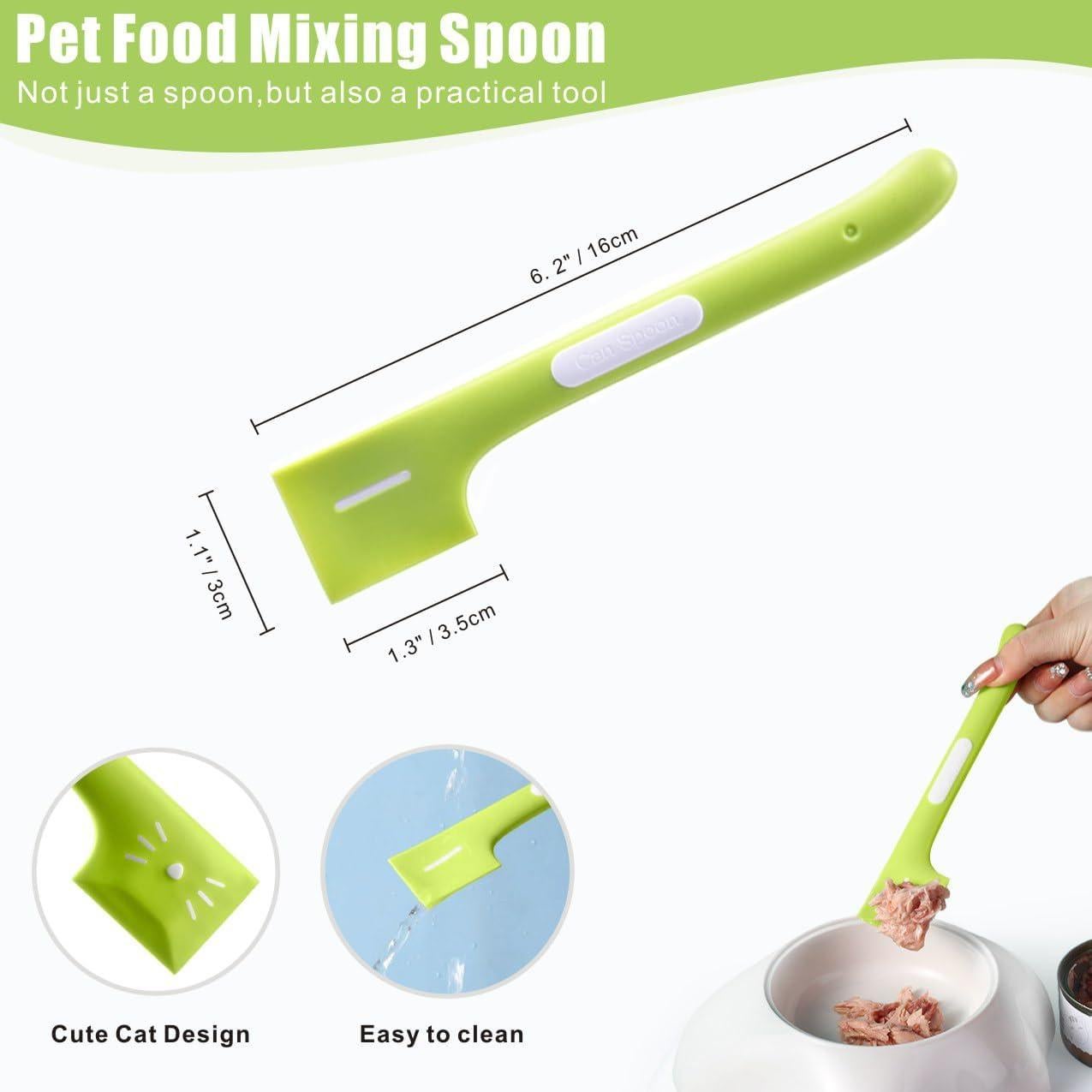 Cucharas para Alimentar Gatos Idepet 4 Pcs Multicolor