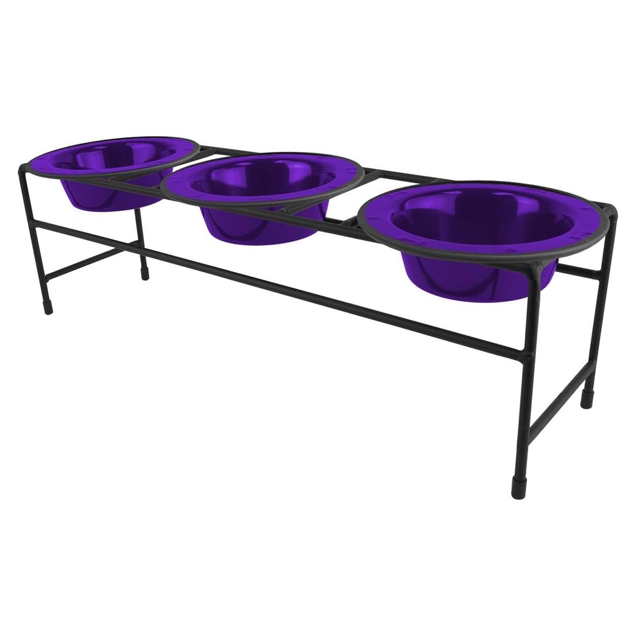 Comedero Elevado Triple Platinum Pets para Gato y Cachorro 0.75 Taza