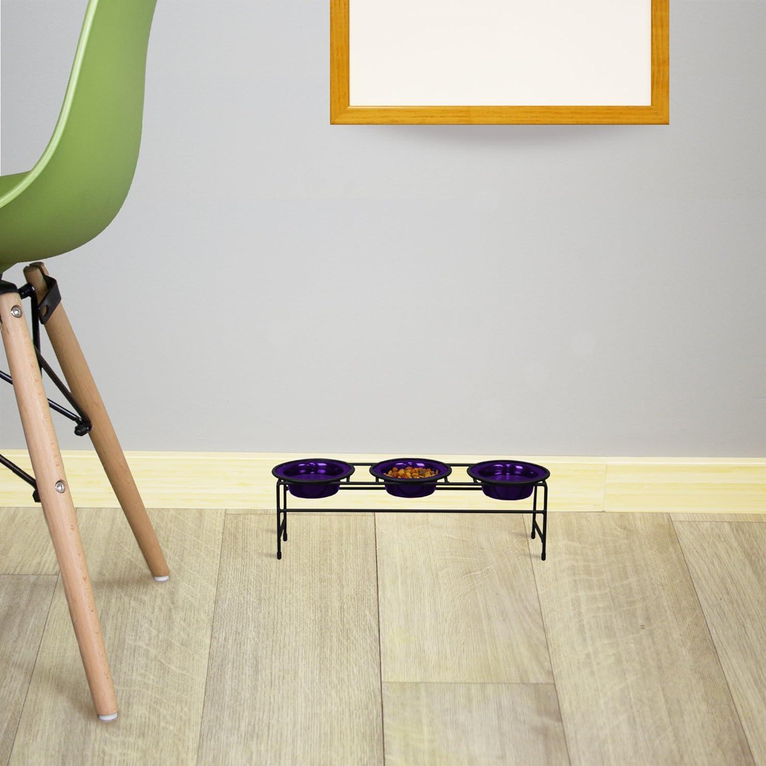 Comedero Elevado Triple Platinum Pets para Gato y Cachorro 0.75 Taza