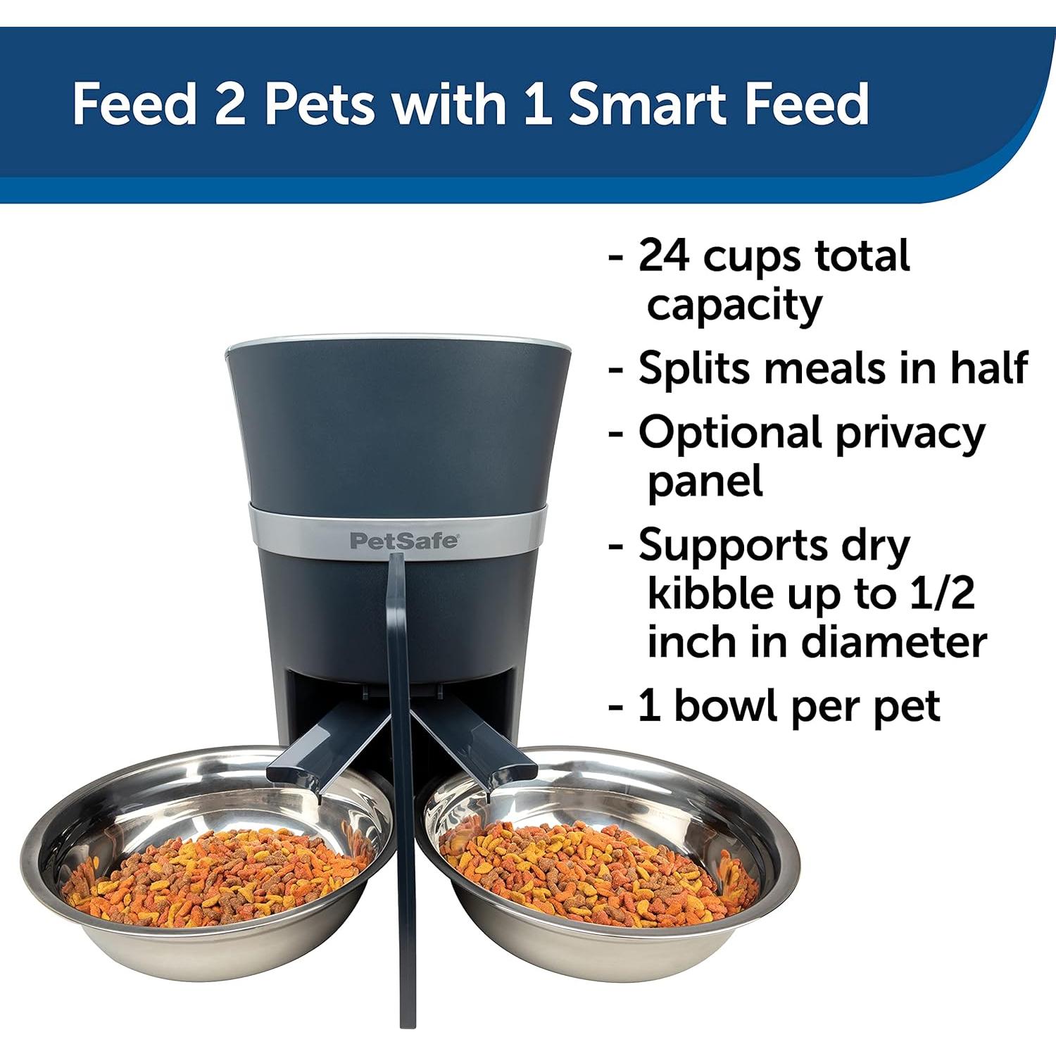 Dispensador Automático de Alimentos PetSafe Smart Feed 2 Mascotas
