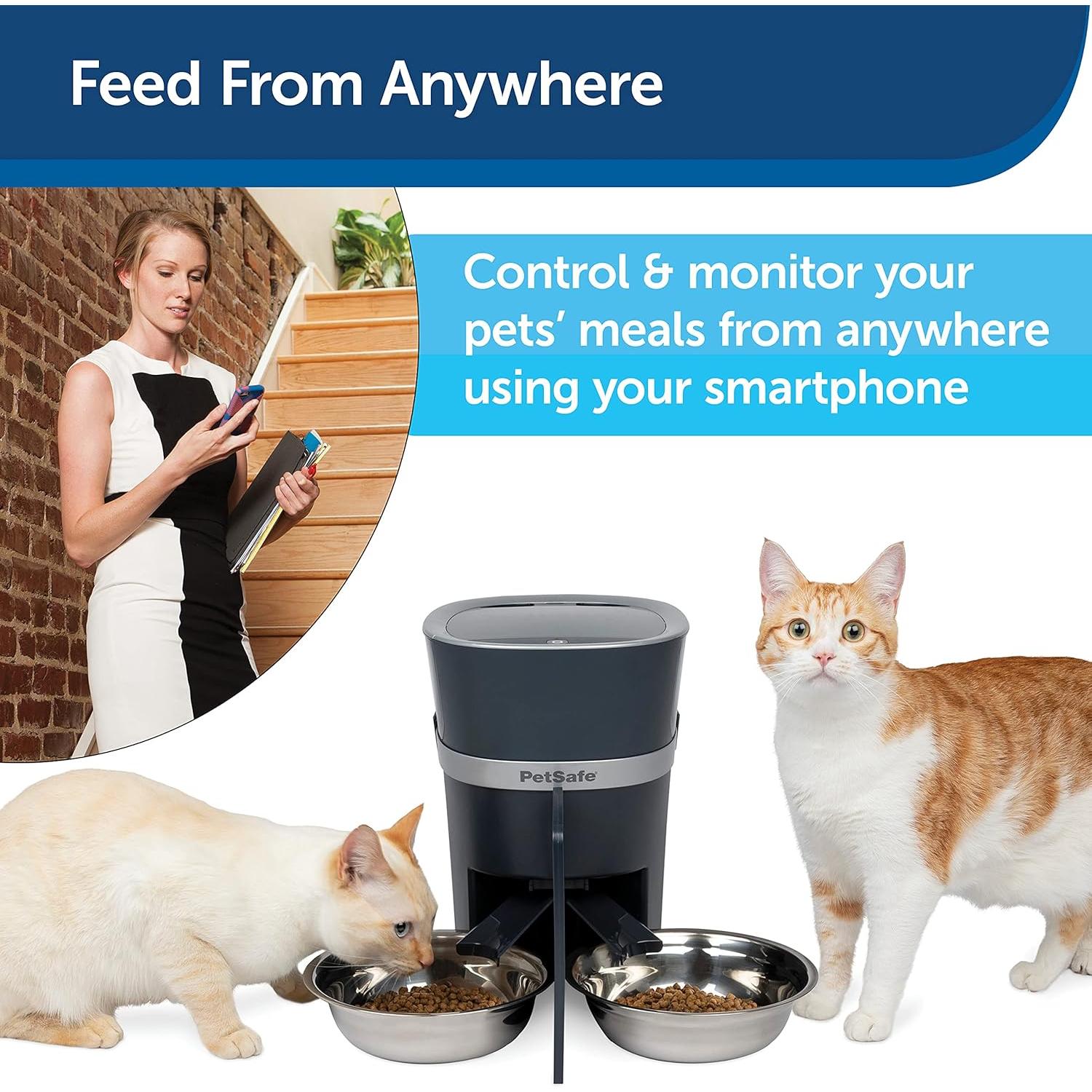 Dispensador Automático de Alimentos PetSafe Smart Feed 2 Mascotas