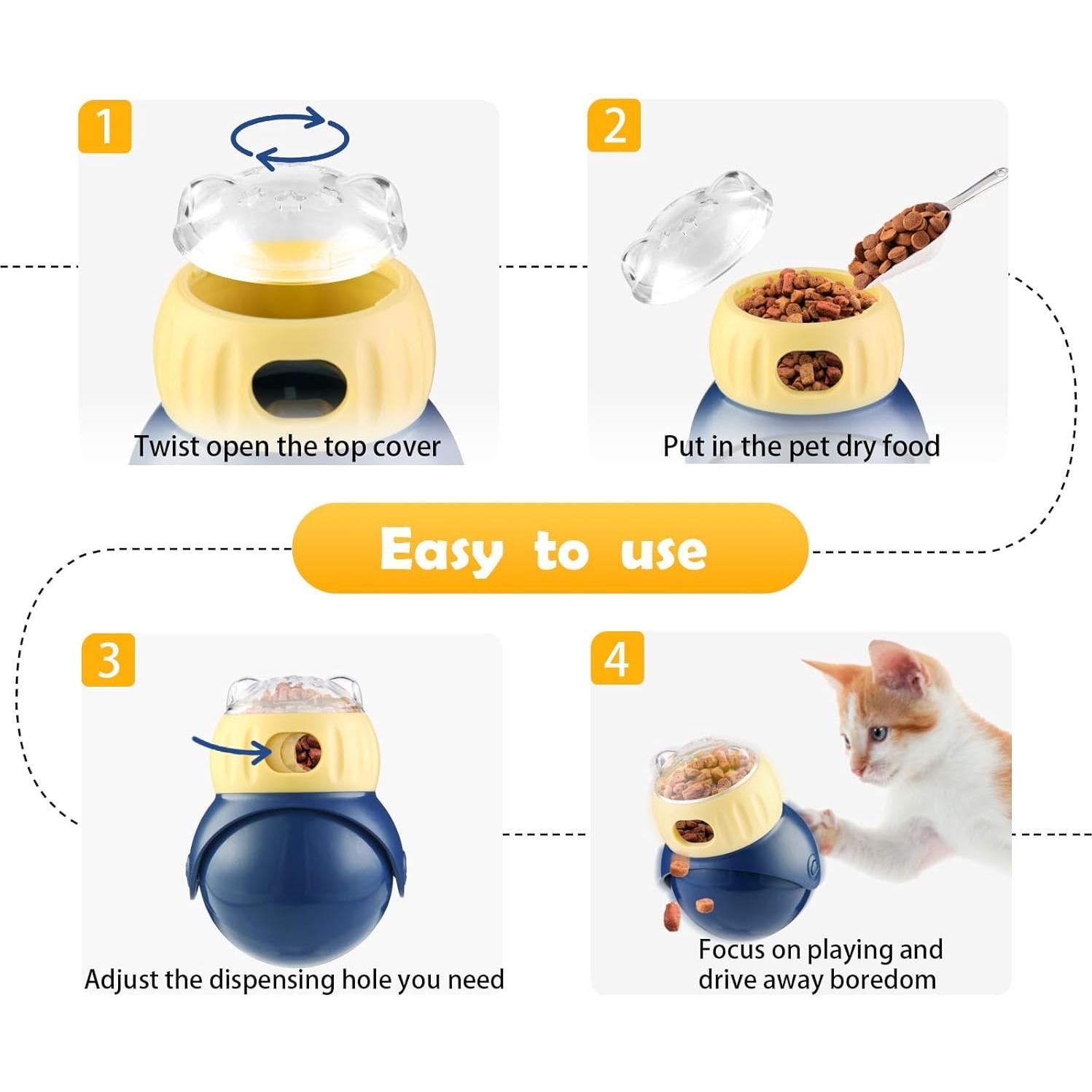 Comedero Puzzle Interactivo Breelytic 9.6x7.6 cm para Gatos