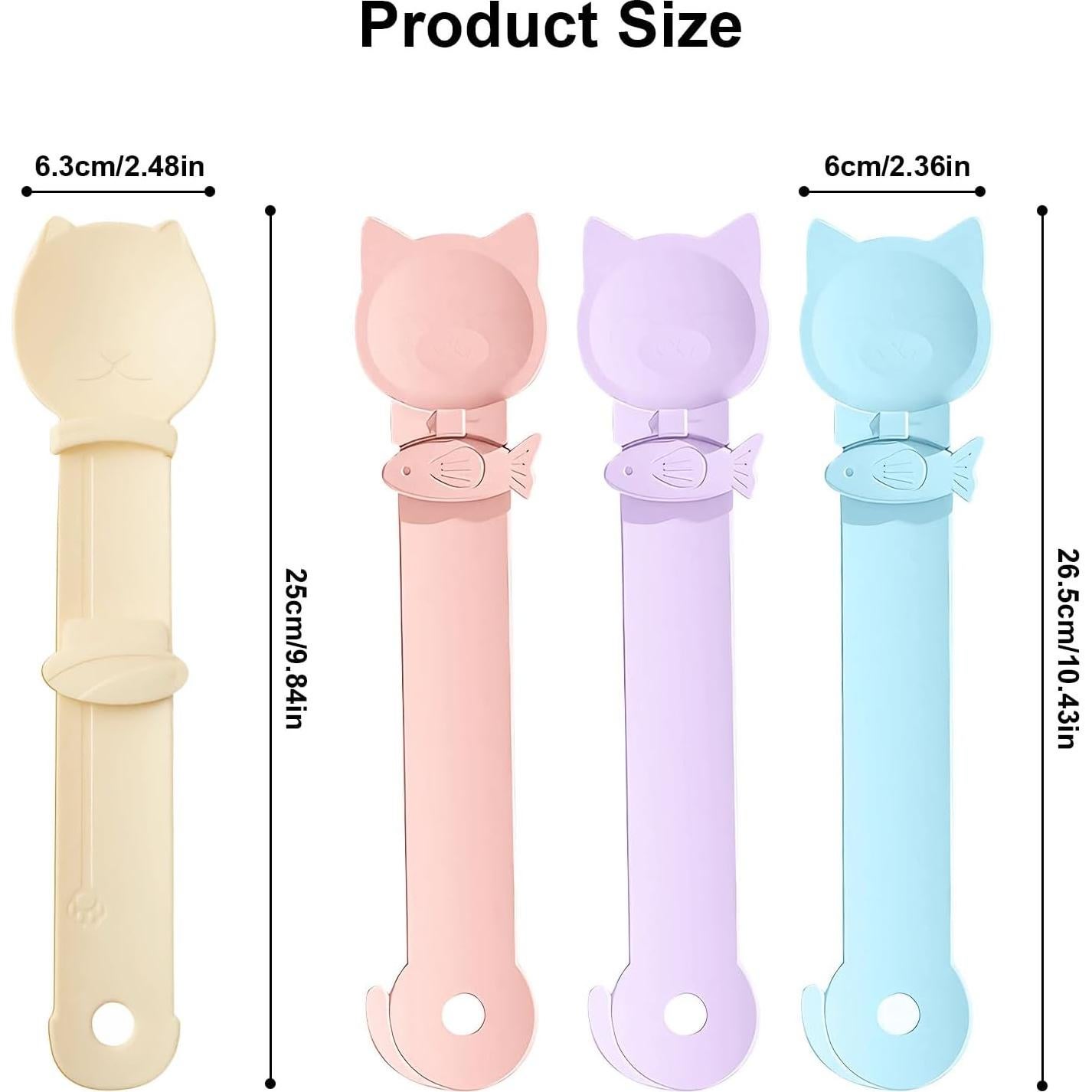 Cuchara de Alimentación para Gatos Aerbee 4PCS - Dispensador de Golosinas Exprimible