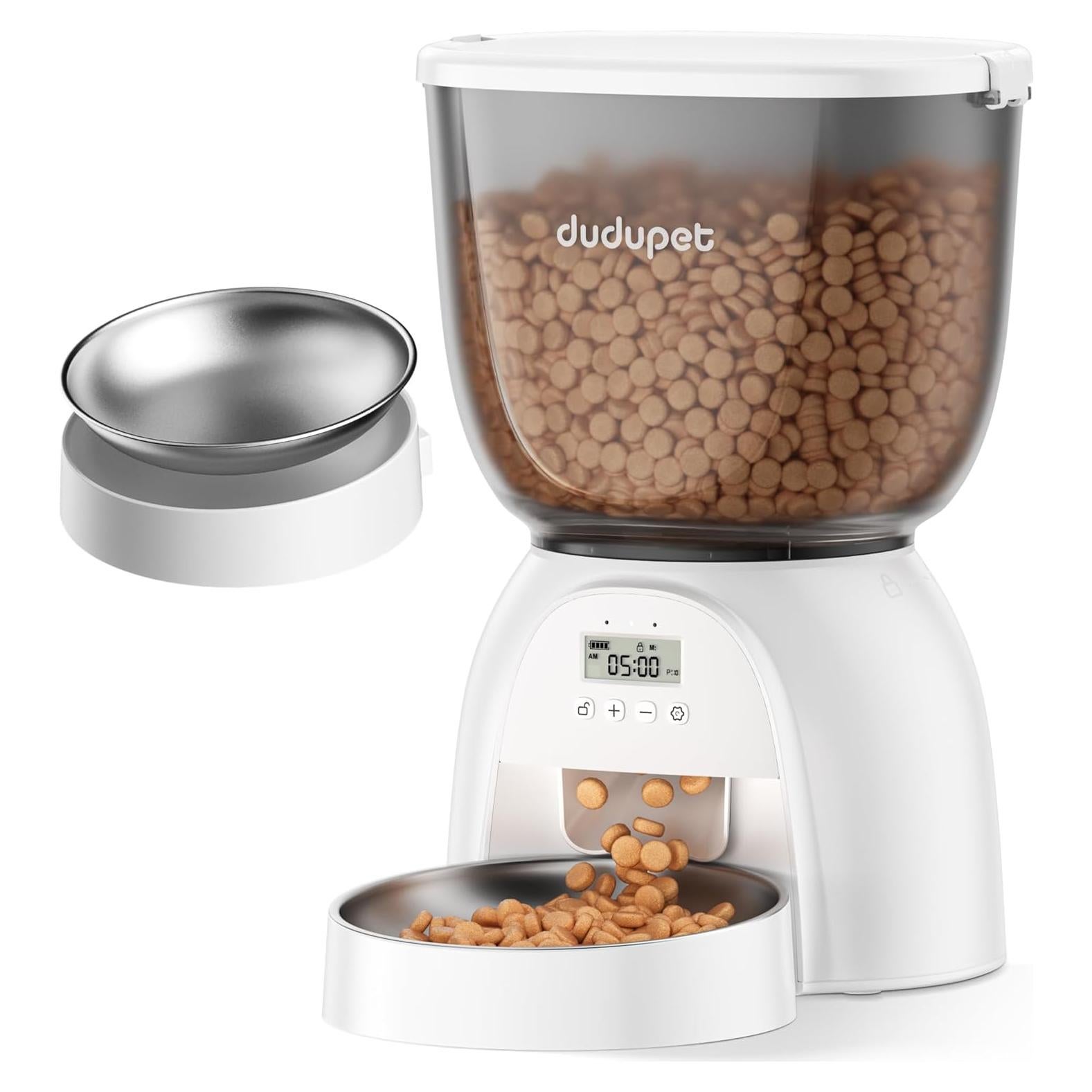 Dispensador Automático de Comida DUDUPET 5L para Gatos