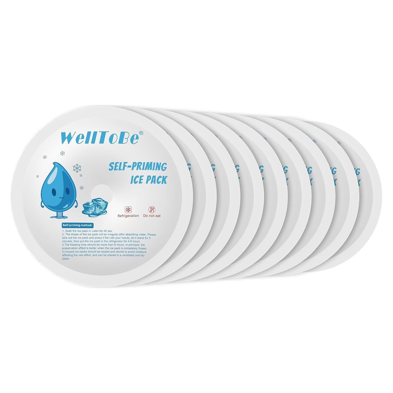 Packs de Hielo Reutilizables WellToBe 9 Unidades 7.6cm