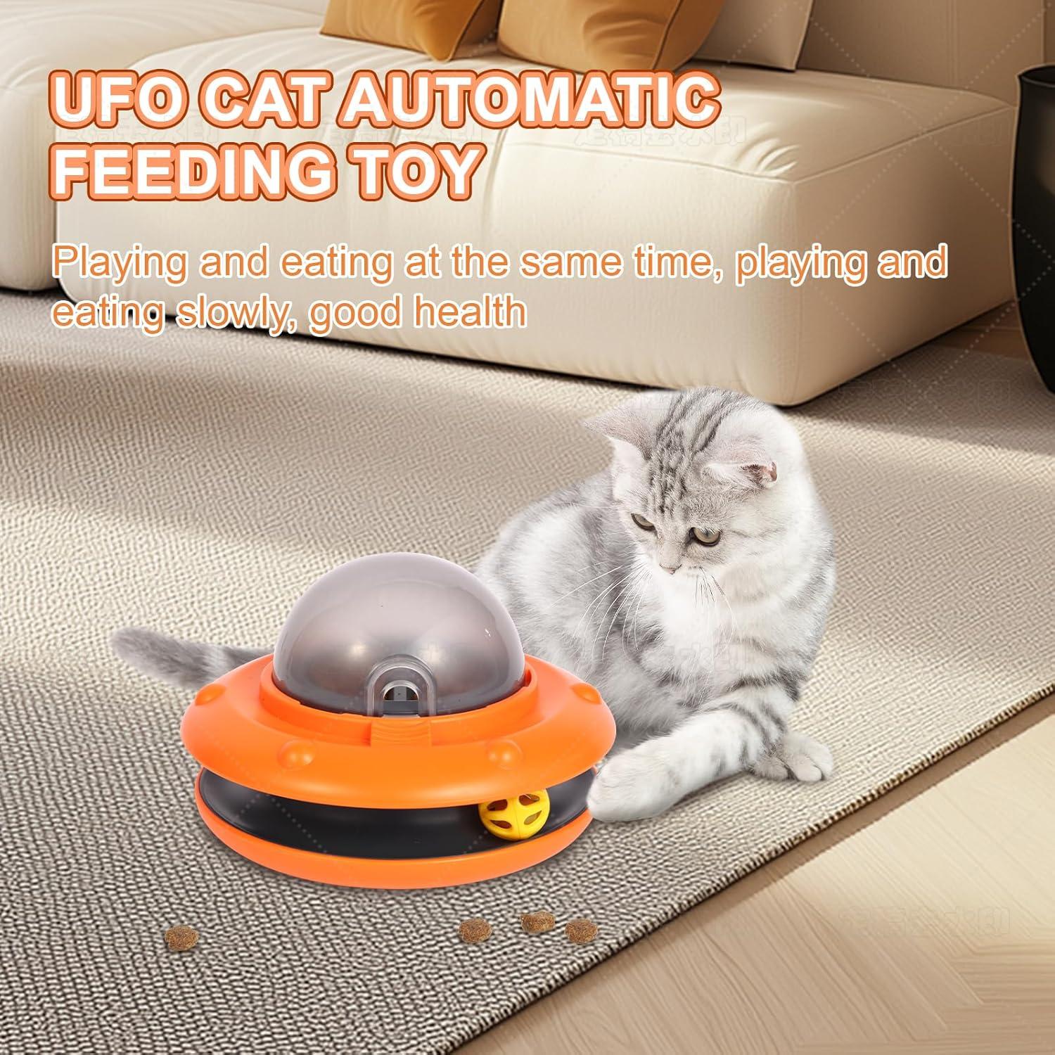 Dispensador de golosinas para gatos Fanosy, automático y recargable