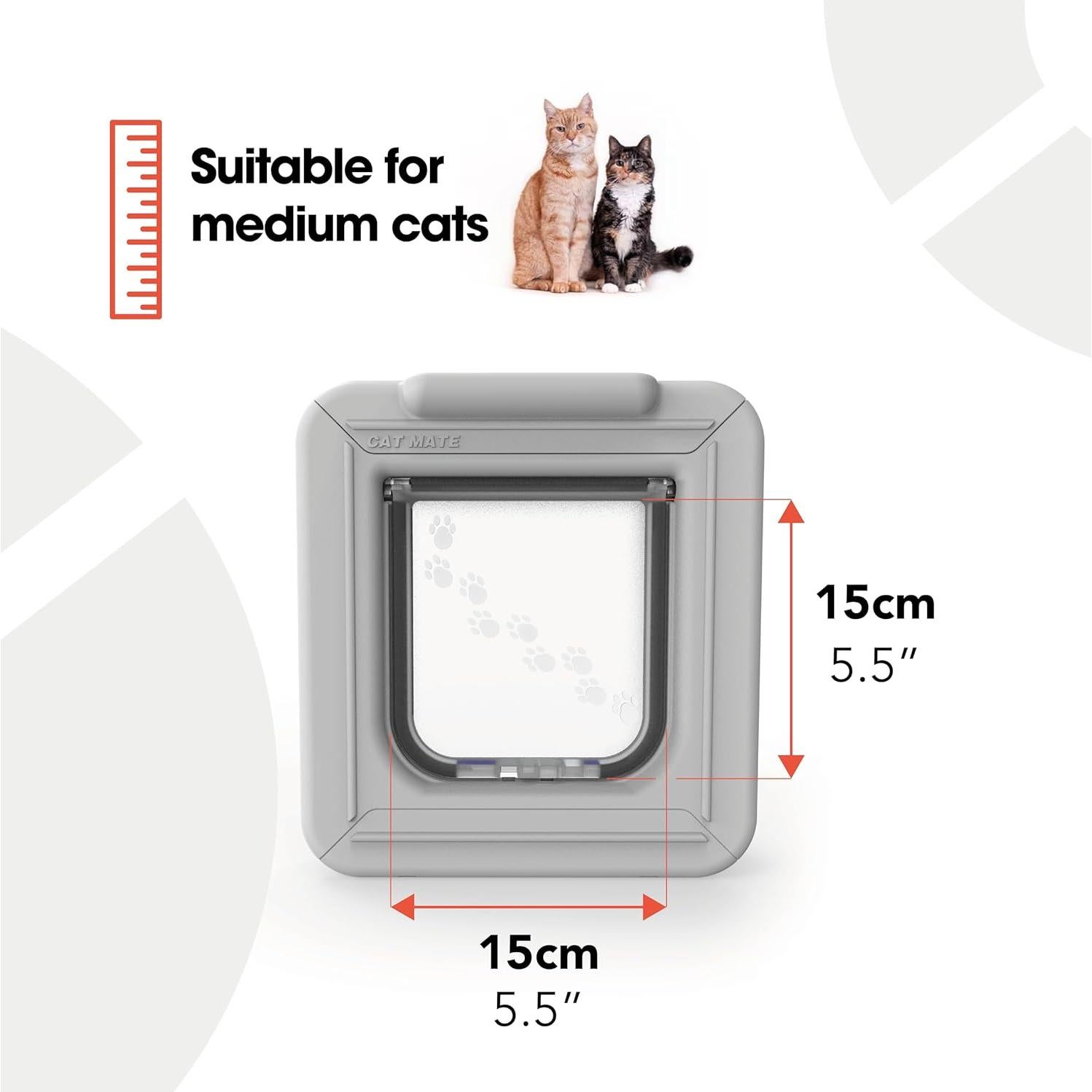 Puerta para Gatos Cat Mate Elite I.D. Disc 305 - Control Temporizador