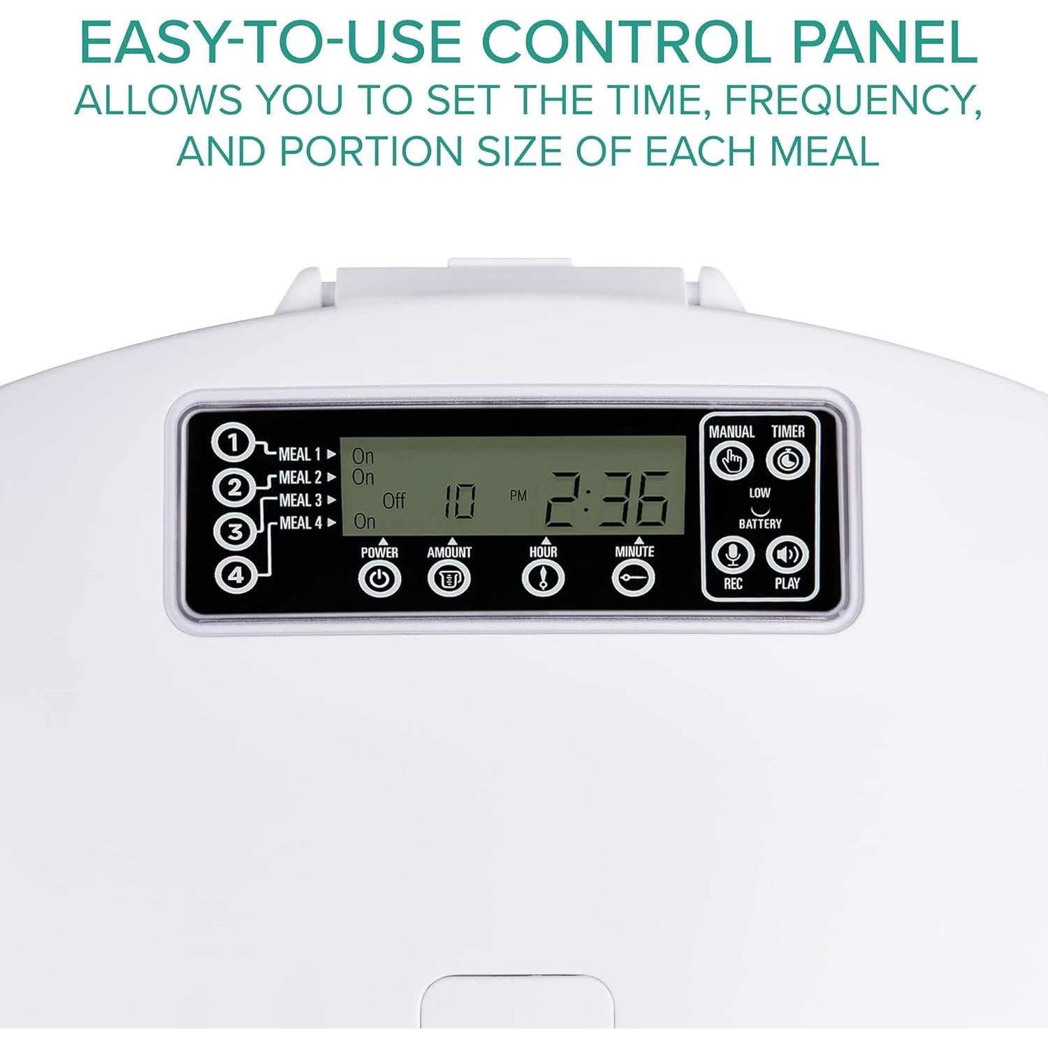 Dispensador Automático de Comida Arf Pets 6L para Mascotas