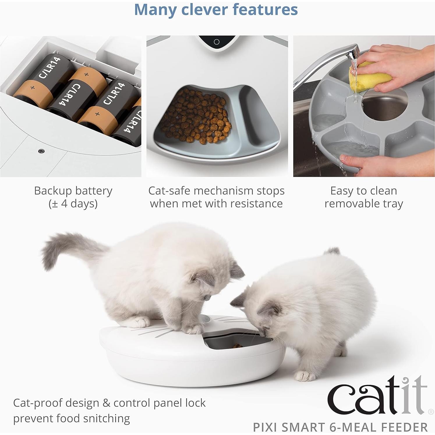 Alimentador Inteligente Catit PIXI 6 Comidas Blanco