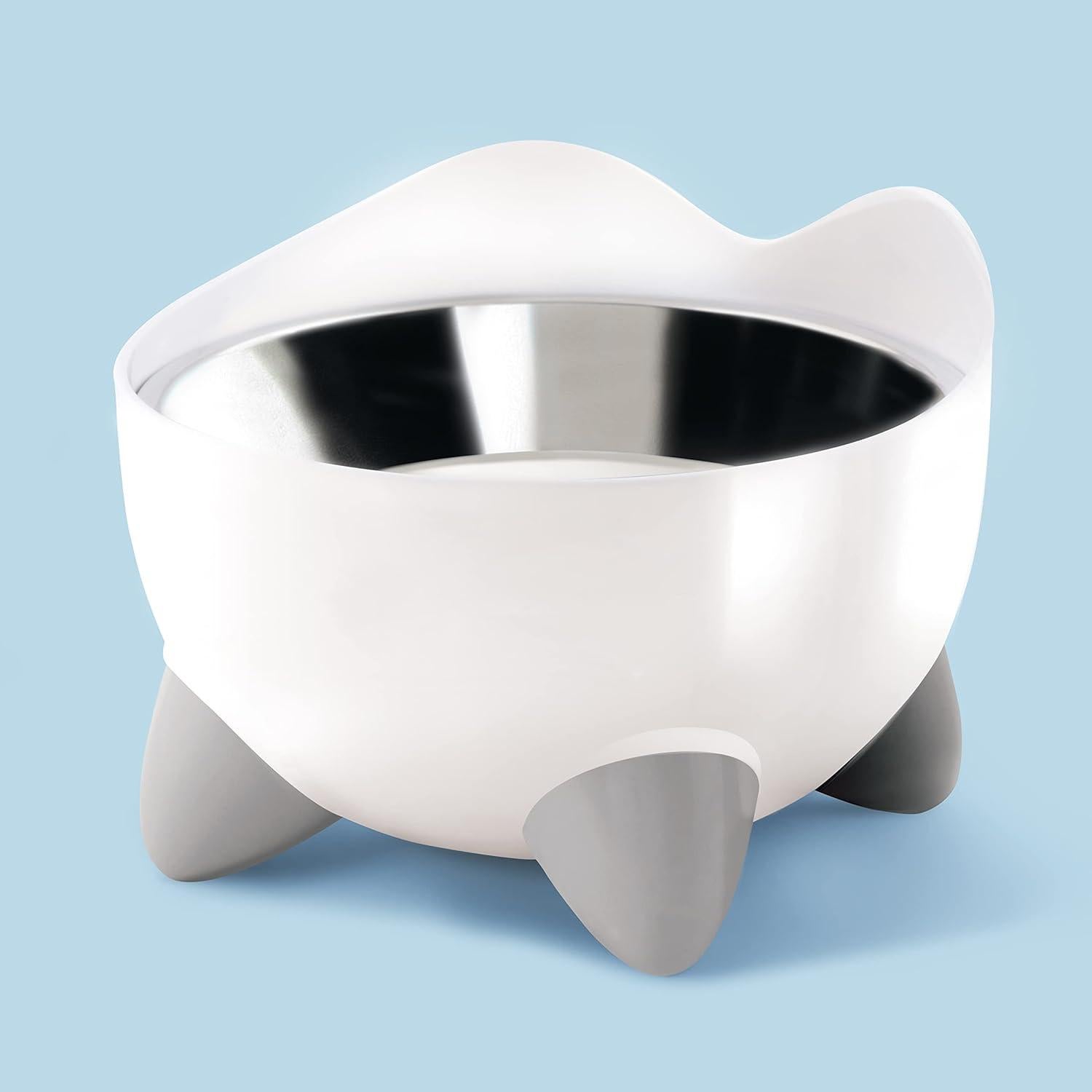 Plato Elevado para Gatos Catit PIXI Acero Inoxidable 14cm