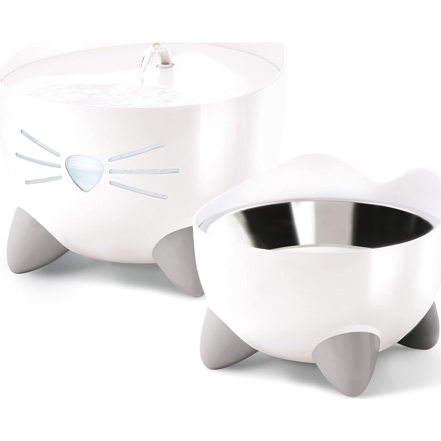 Plato Elevado para Gatos Catit PIXI Acero Inoxidable 14cm