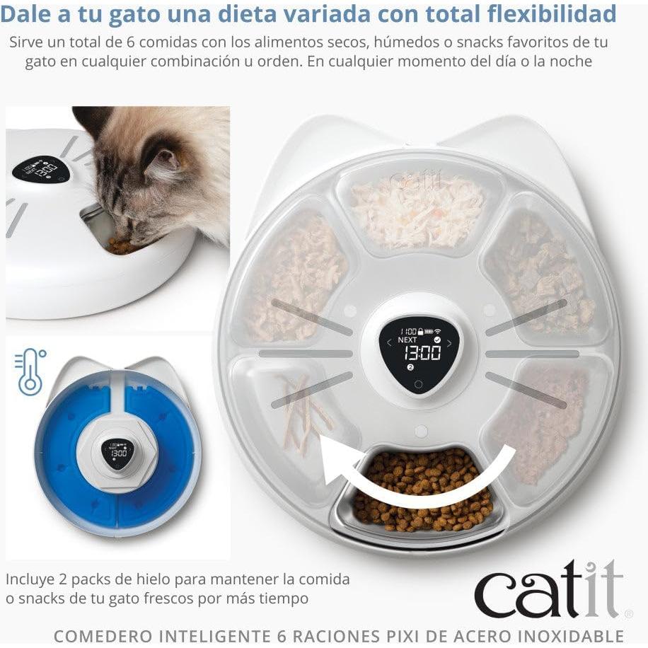 Bandeja de Reemplazo Catit PIXI 6 Comidas Acero Inoxidable