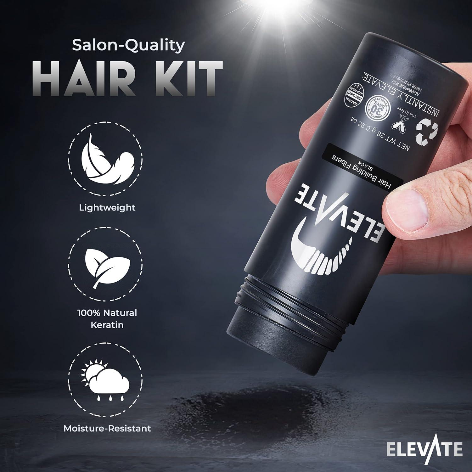ELEVATE Kit Perfeccionamiento Cabello 2 en 1 | Fibras y Spray